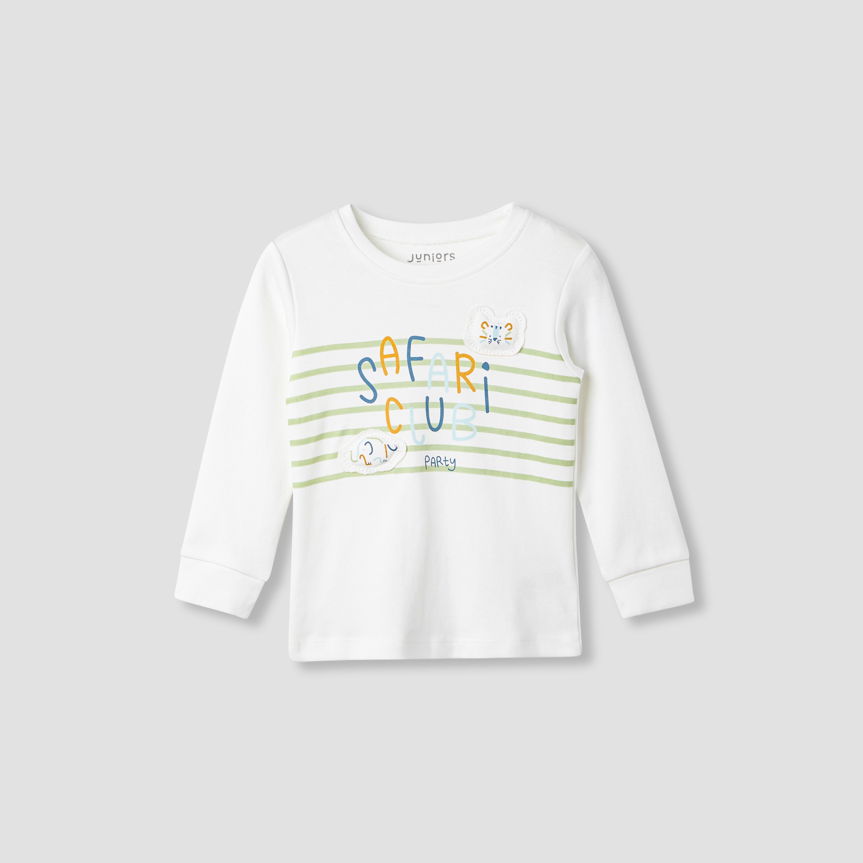 Juniors Striped T-shirt and Pyjama Set