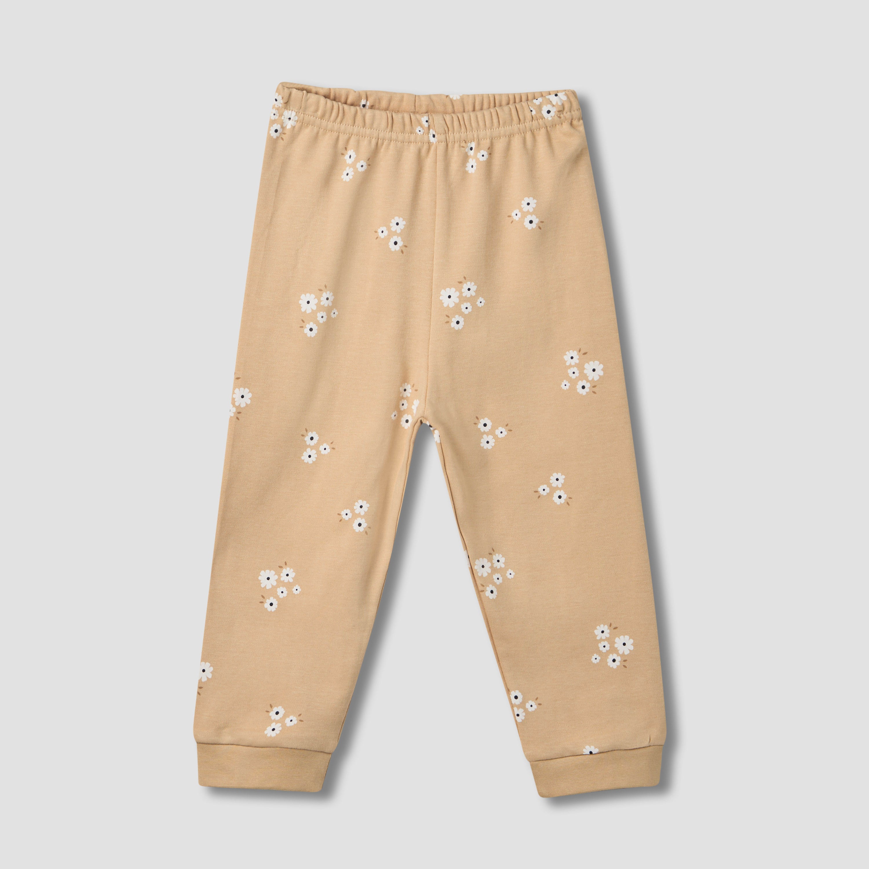 Juniors Floral Print Long Sleeve T-shirt and Pyjama Set