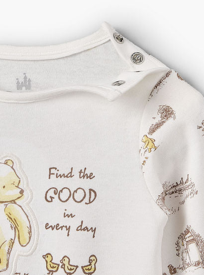 Disney Cotton Crew Neck Long Sleeves Sleepsuit with Winnie the Pooh and Friends Print-baby-boys-clothing-nightwear-sleepsuits-image-5