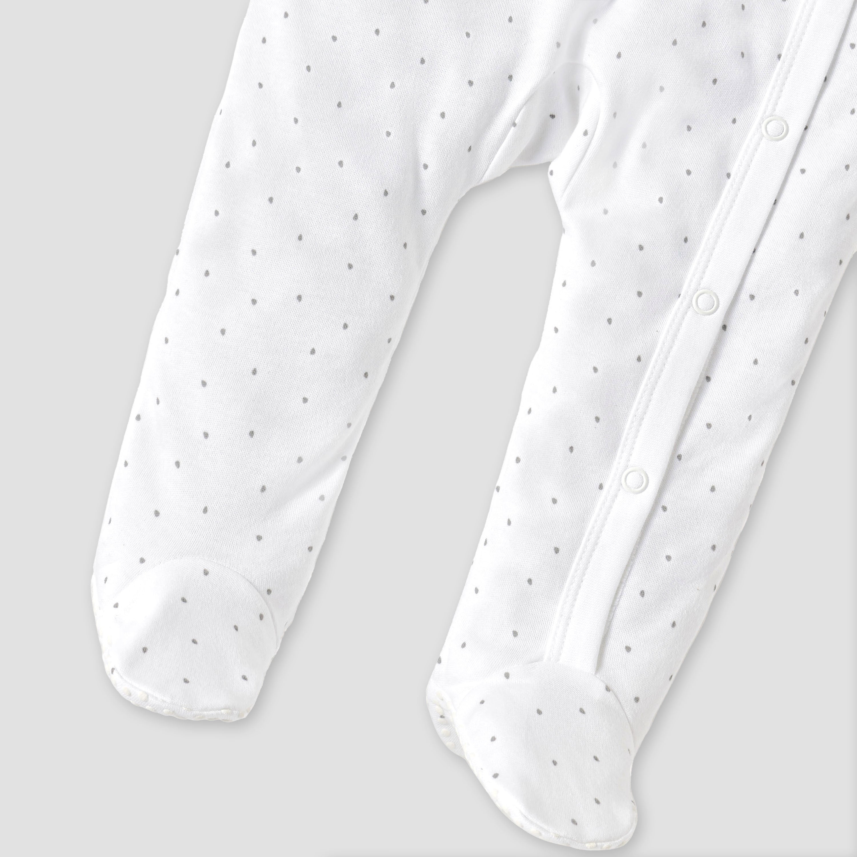 Juniors Embroidered Closed Feet Sleepsuit with Long Sleeves