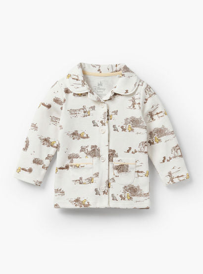 Disney Cotton Collared Long Sleeves Pyjama Set with Winnie the Pooh Print-baby-boys-clothing-nightwear-pyjamasets-image-3