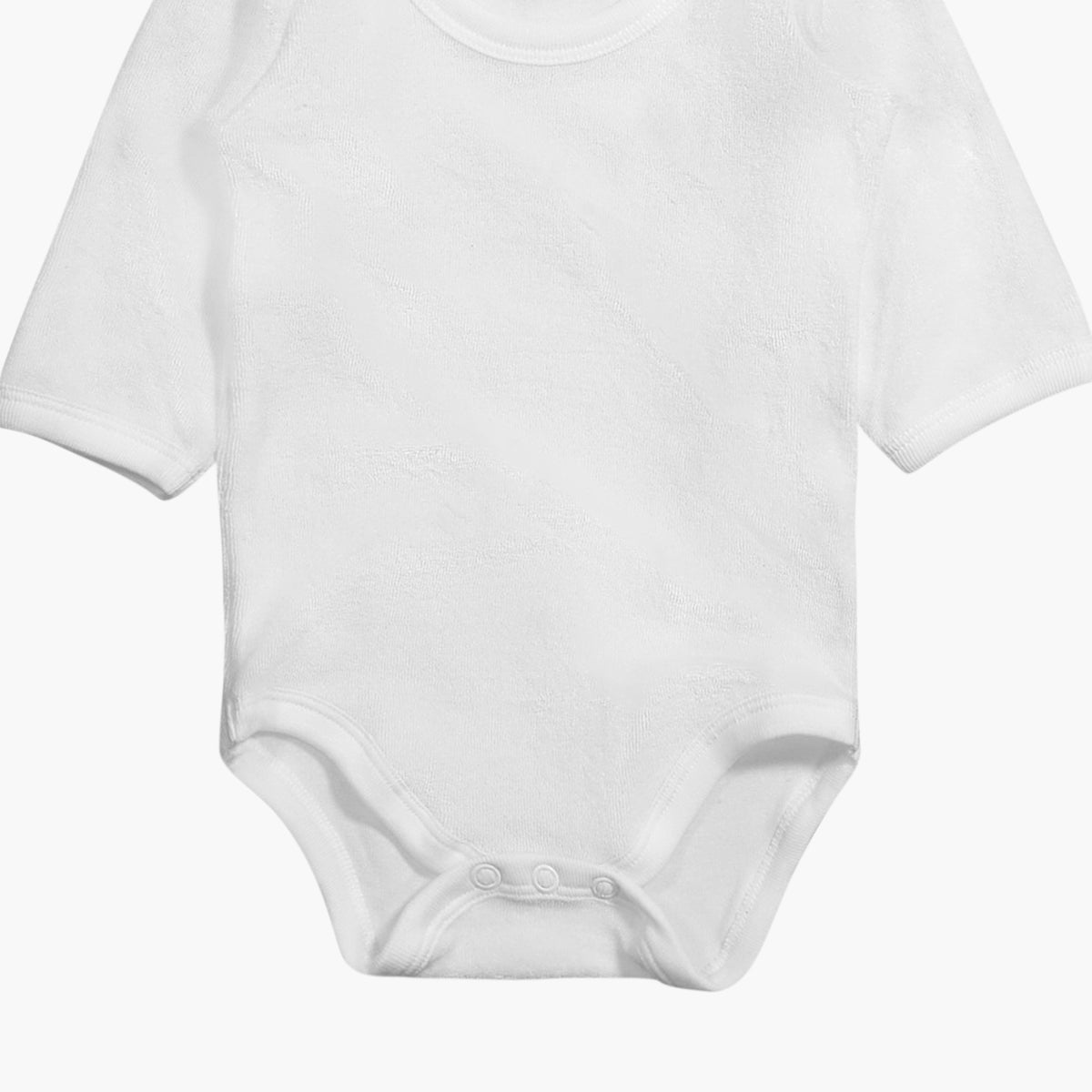 Juniors Solid Long Sleeves Bodysuit with Round Neck