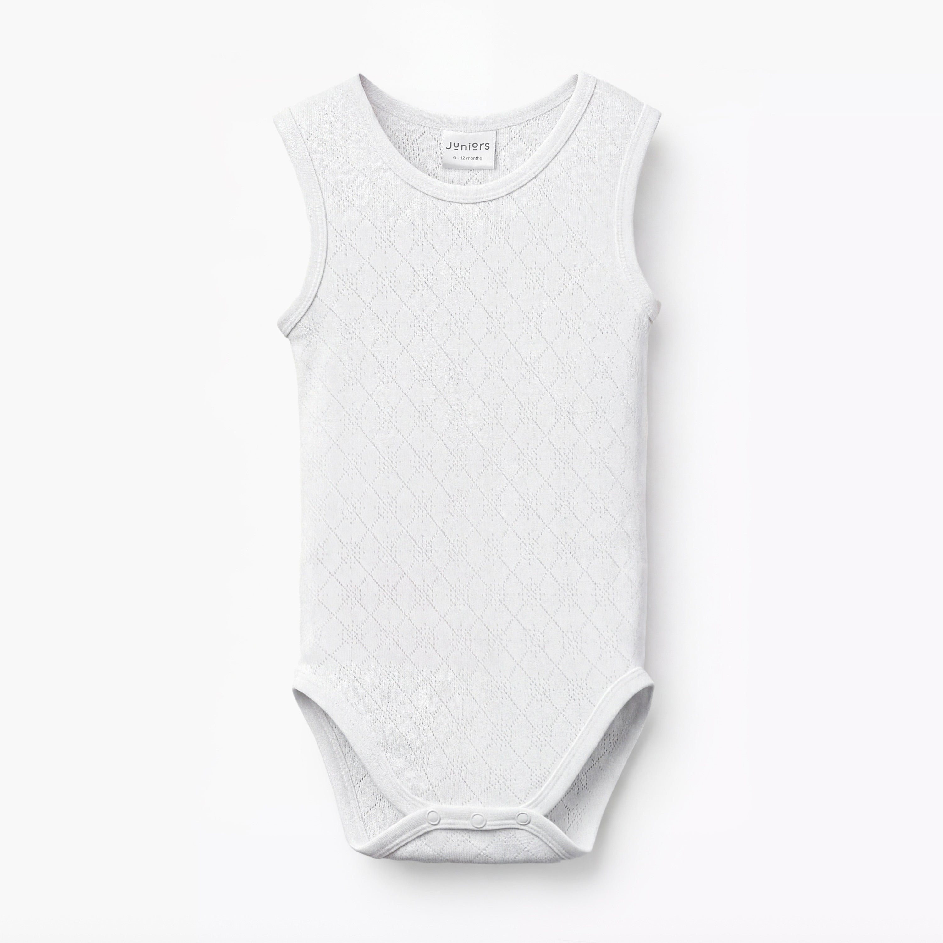 Juniors Round Neck Bodysuit - White / 18-24 mths
