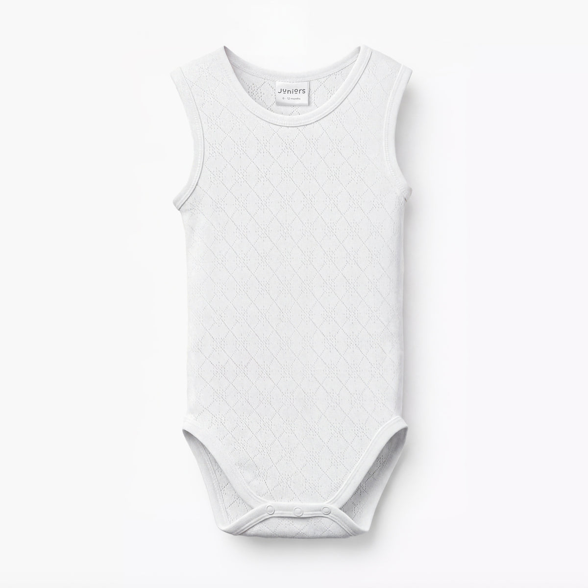 Juniors Round Neck Bodysuit - White / 12-18 mths