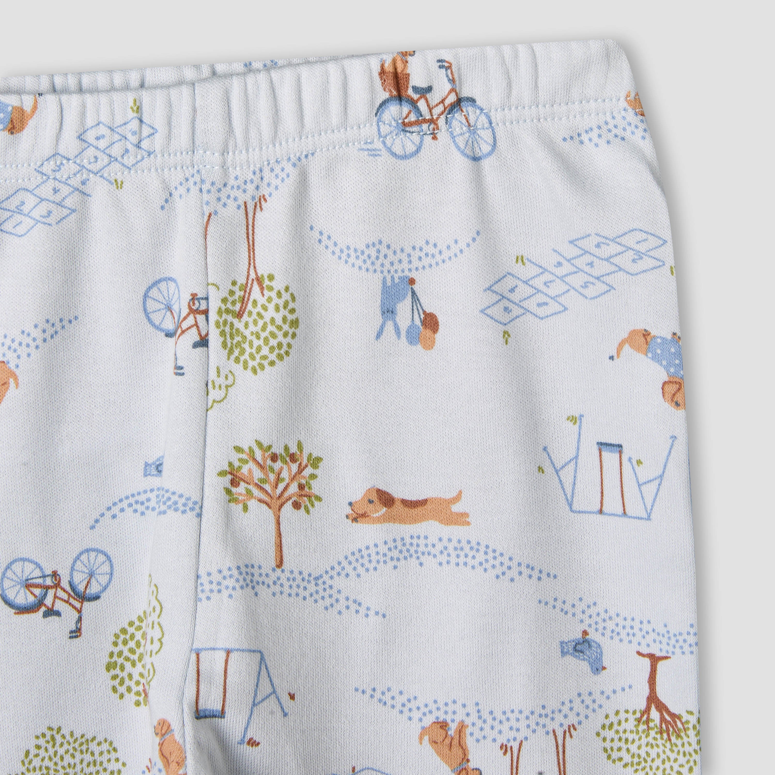 Juniors Cotton Long Sleeves Pyjama Set with Park Print