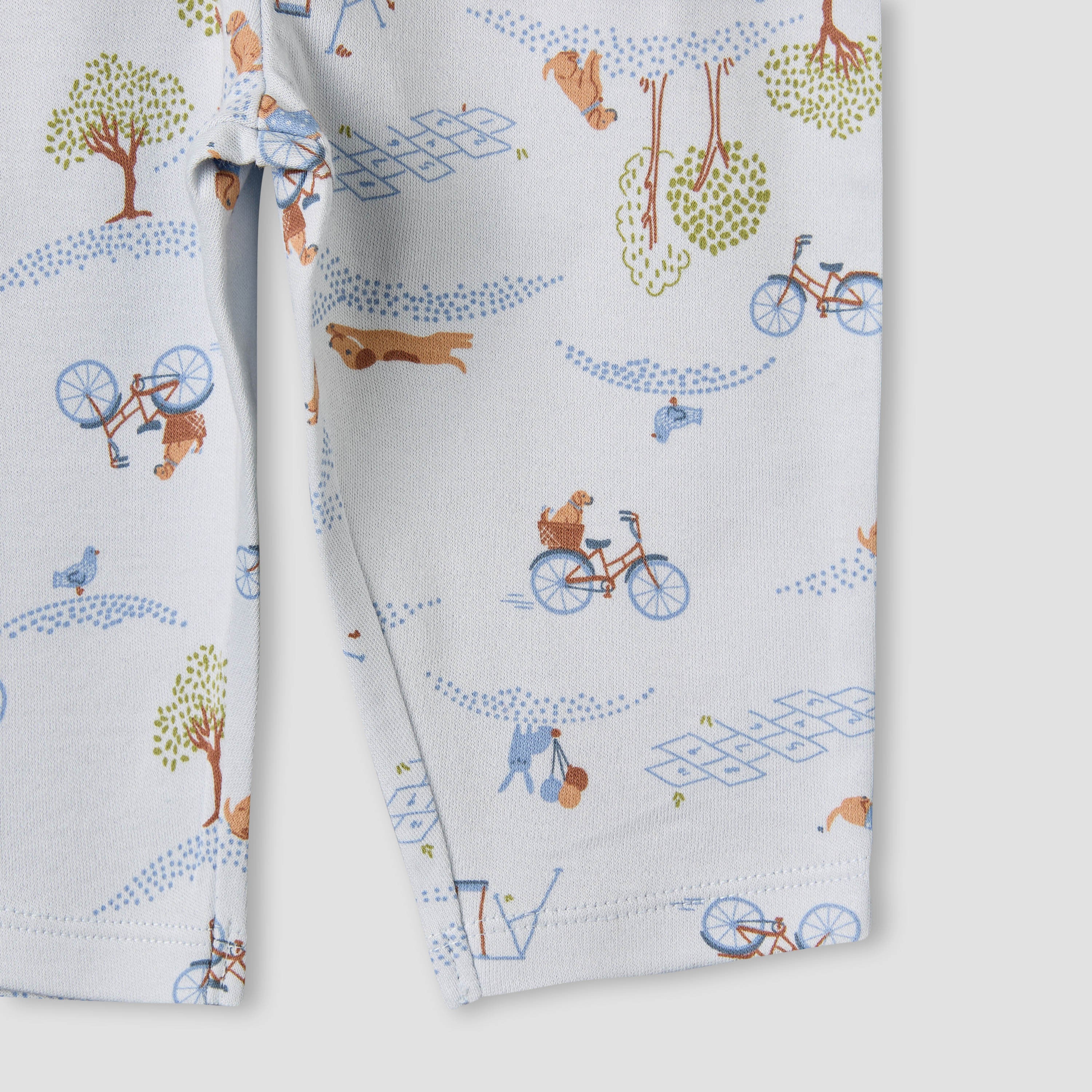 Juniors Cotton Long Sleeves Pyjama Set with Park Print