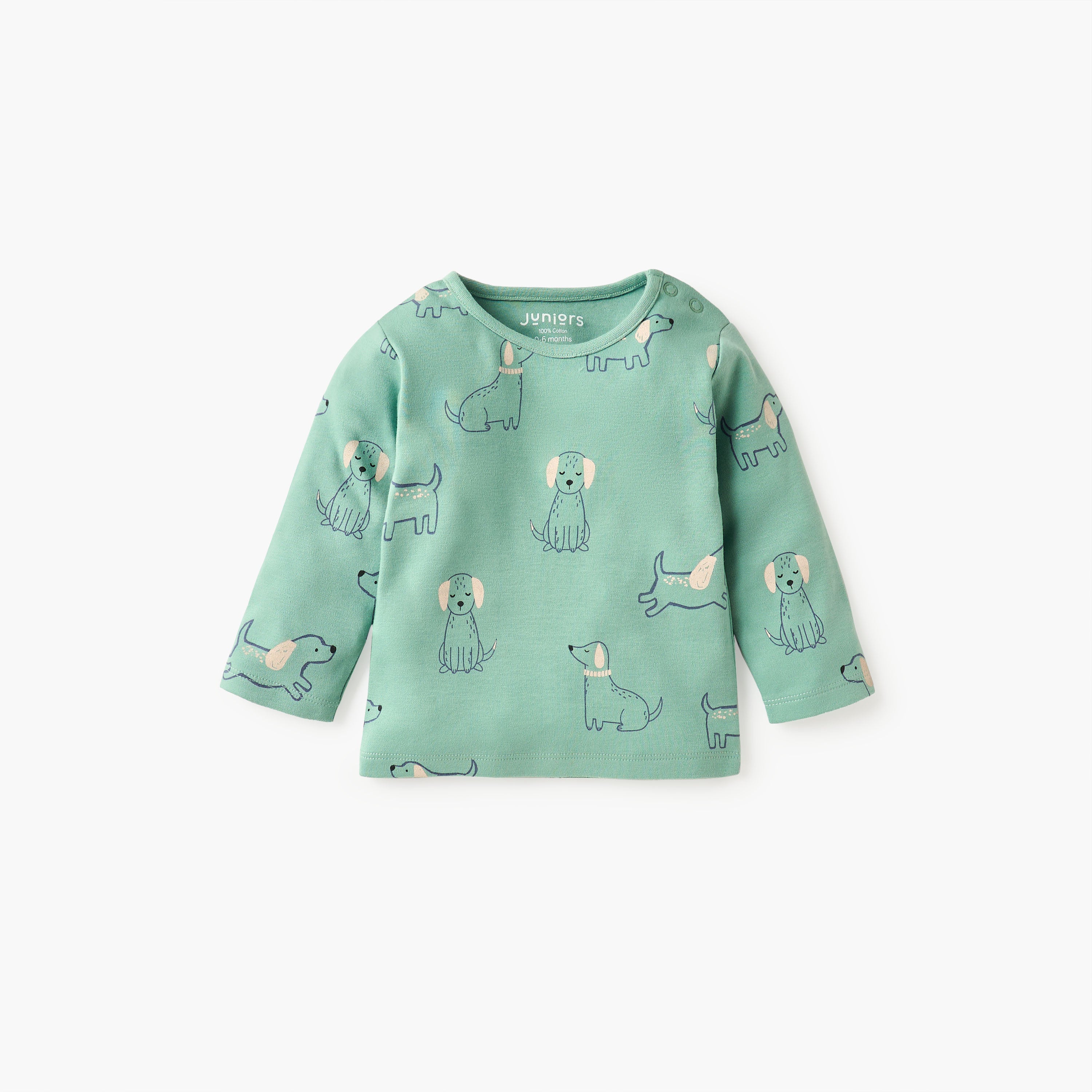 Juniors Animal Print T-shirt and Pyjama Set