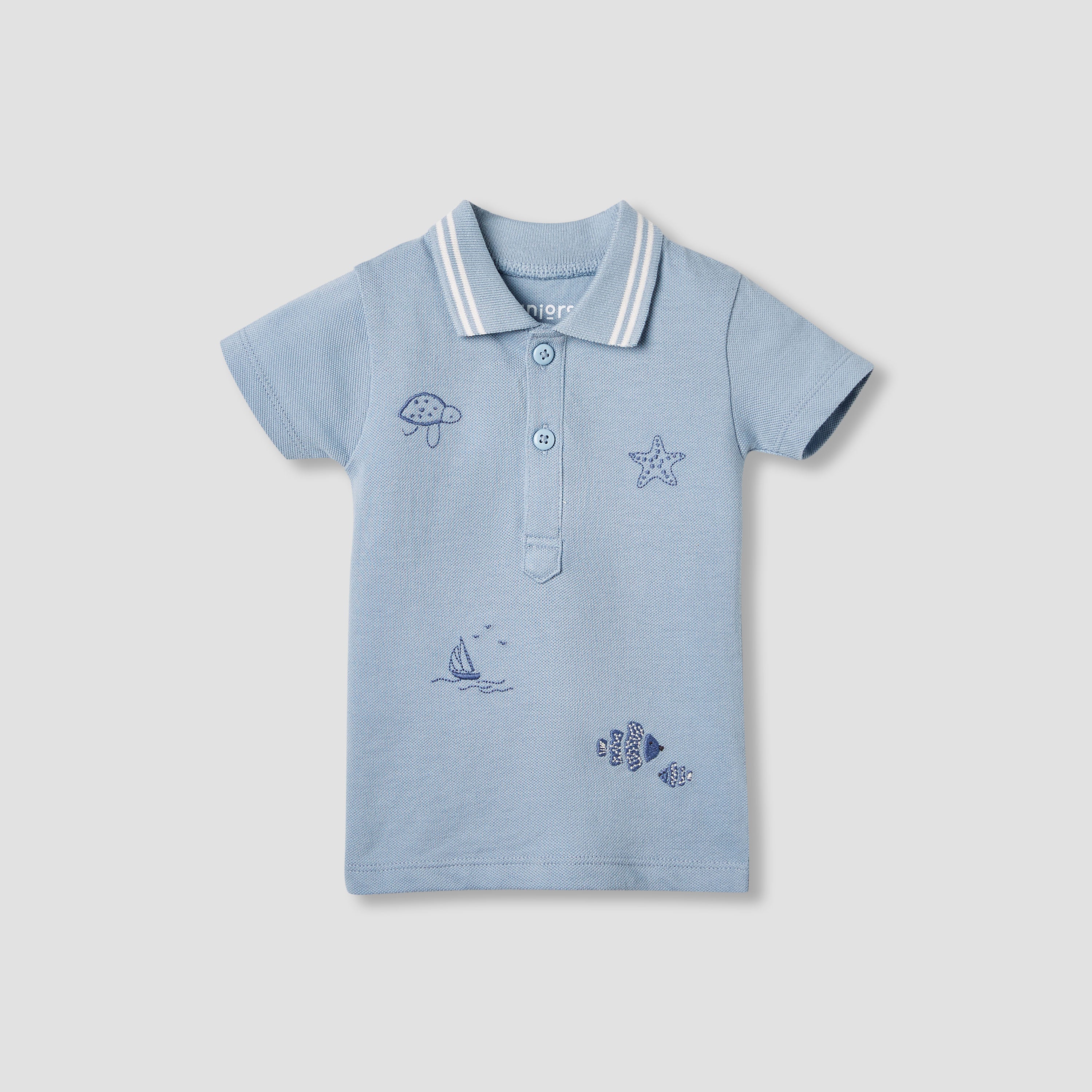 Juniors Embroidered T-shirt and Shorts Set