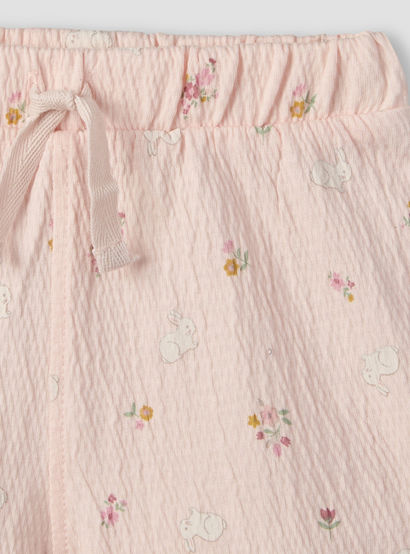 Juniors Crew Neck Short Sleeves Top and Shorts Set with Floral Print-baby-girls-clothing-setsandcoords-image-10
