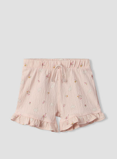 Juniors Crew Neck Short Sleeves Top and Shorts Set with Floral Print-baby-girls-clothing-setsandcoords-image-4