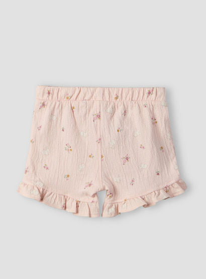 Juniors Crew Neck Short Sleeves Top and Shorts Set with Floral Print-baby-girls-clothing-setsandcoords-image-6