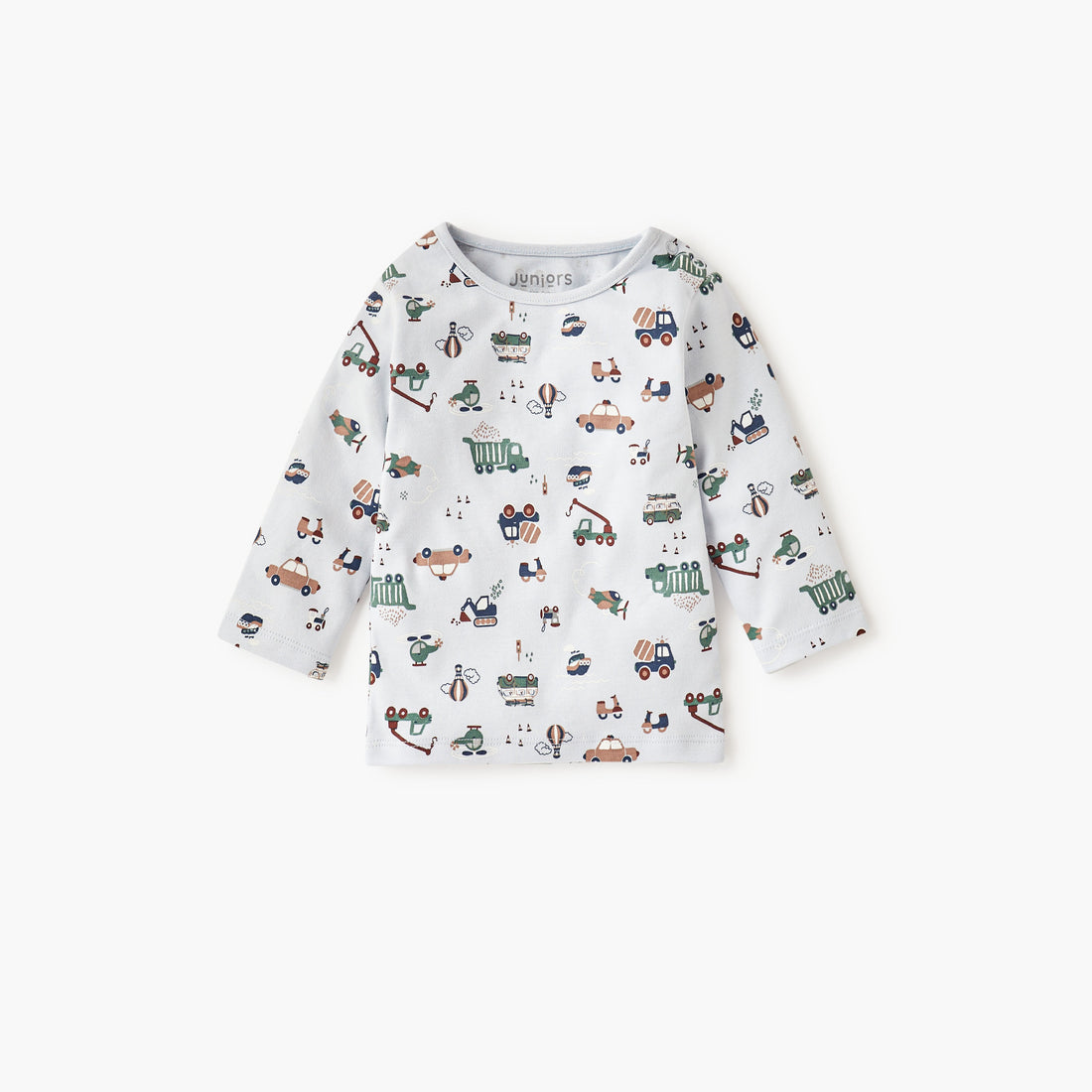 Juniors All-Over Vehicle Print T-shirt and Pyjama Set