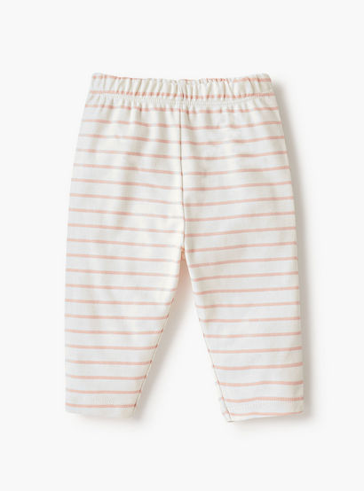 Juniors Striped T-shirt and Pyjama Set-baby-girls-clothing-nightwear-pyjamasets-image-4