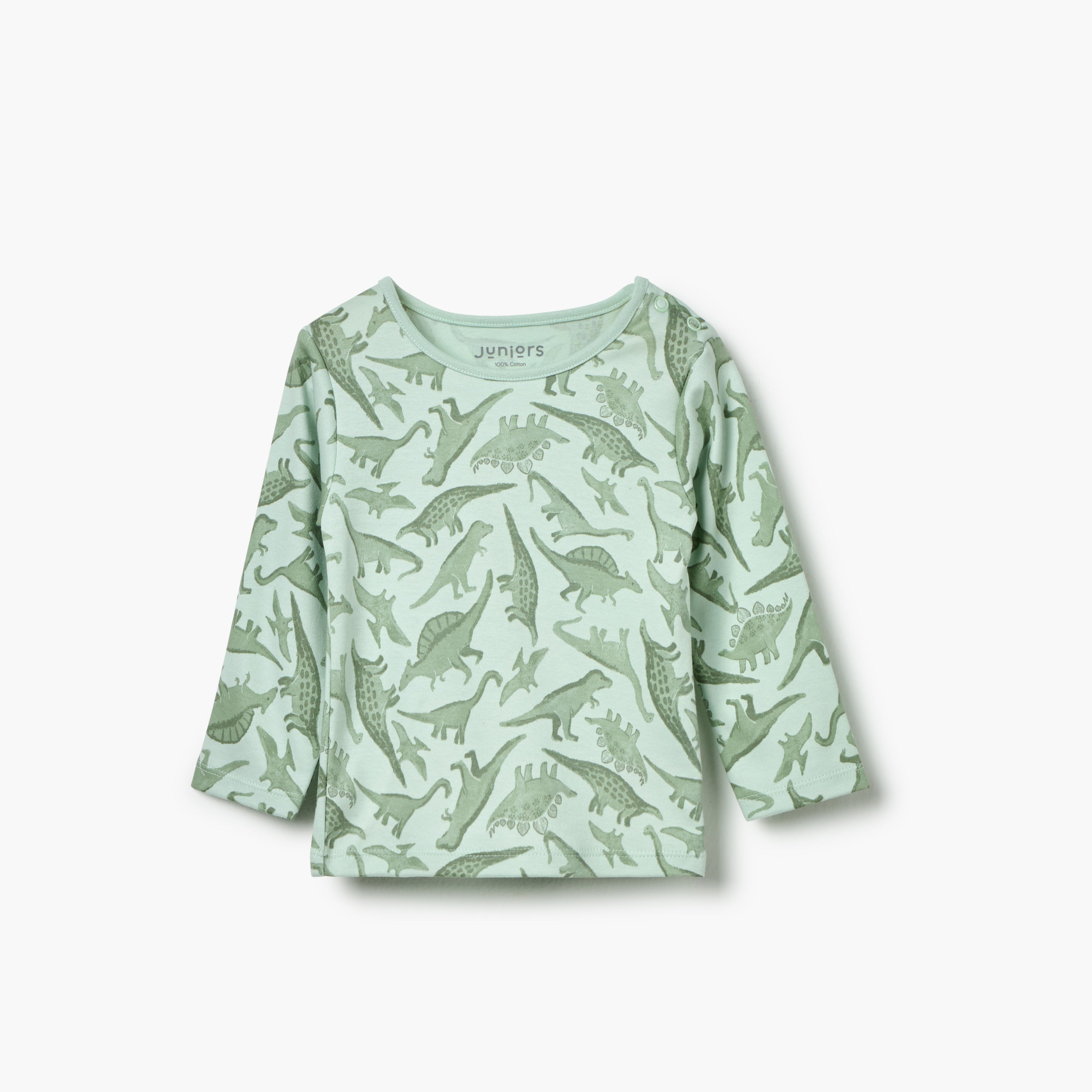 Juniors Dinosaur Print T-Shirt and Pyjama Set