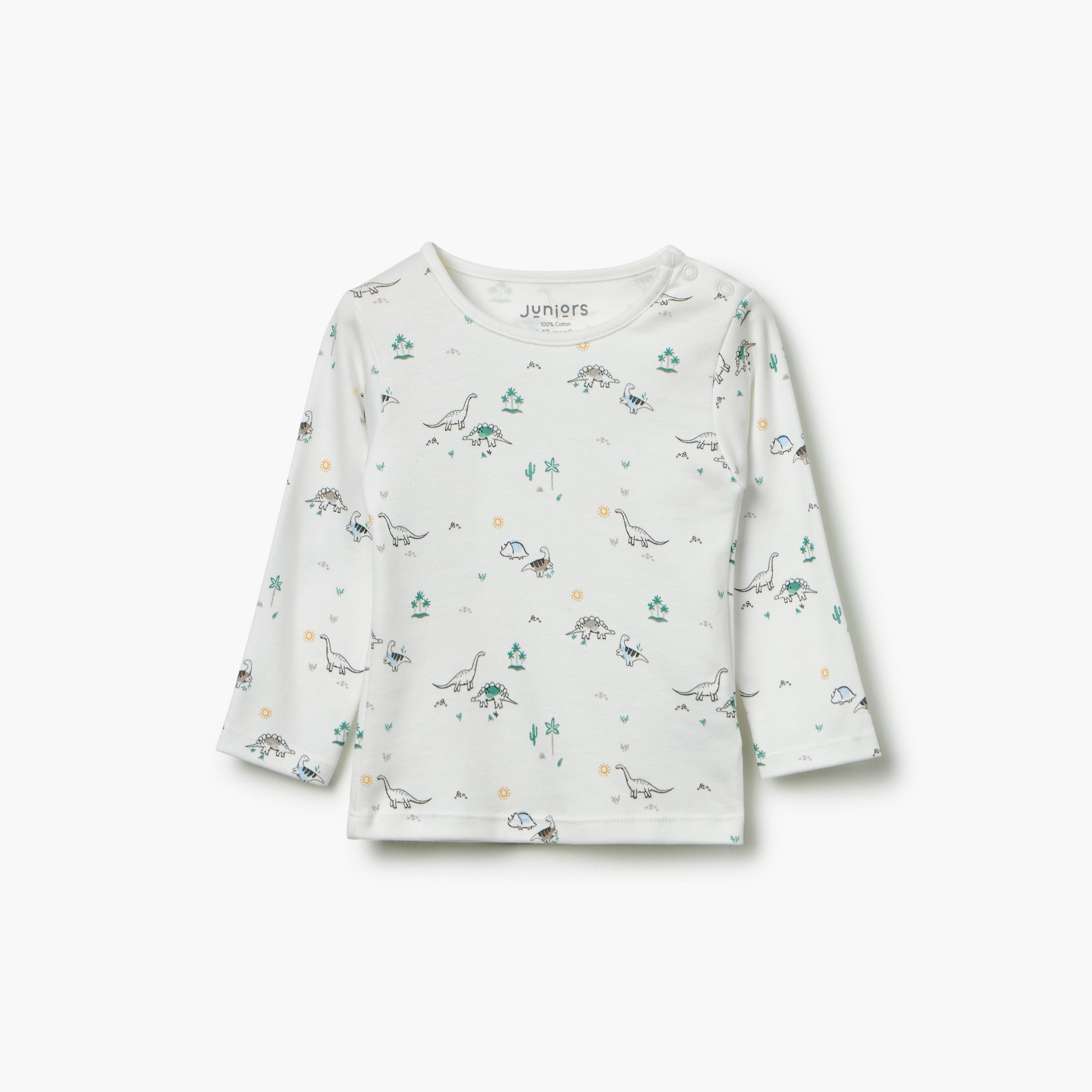 Juniors Dinosaur Print T-Shirt and Pyjama Set