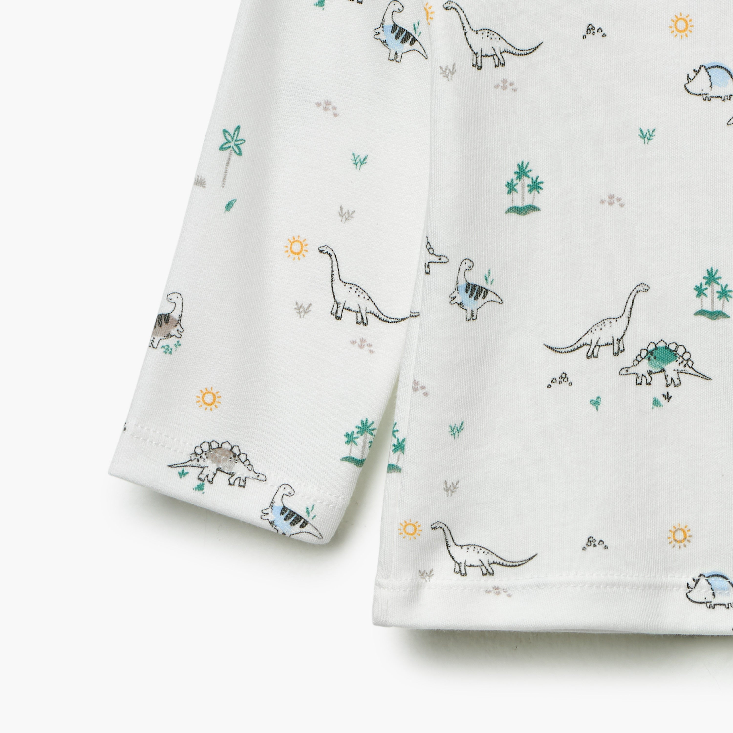 Juniors Dinosaur Print T-Shirt and Pyjama Set