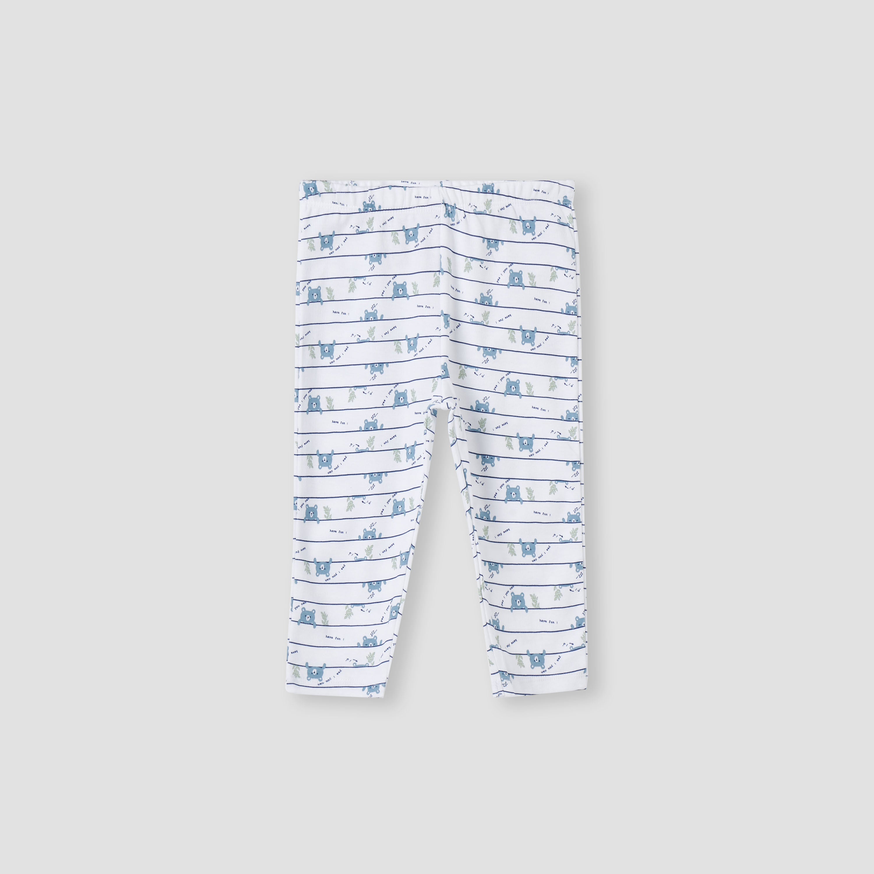 Juniors All-Over Bear Print T-shirt and Pyjama Set