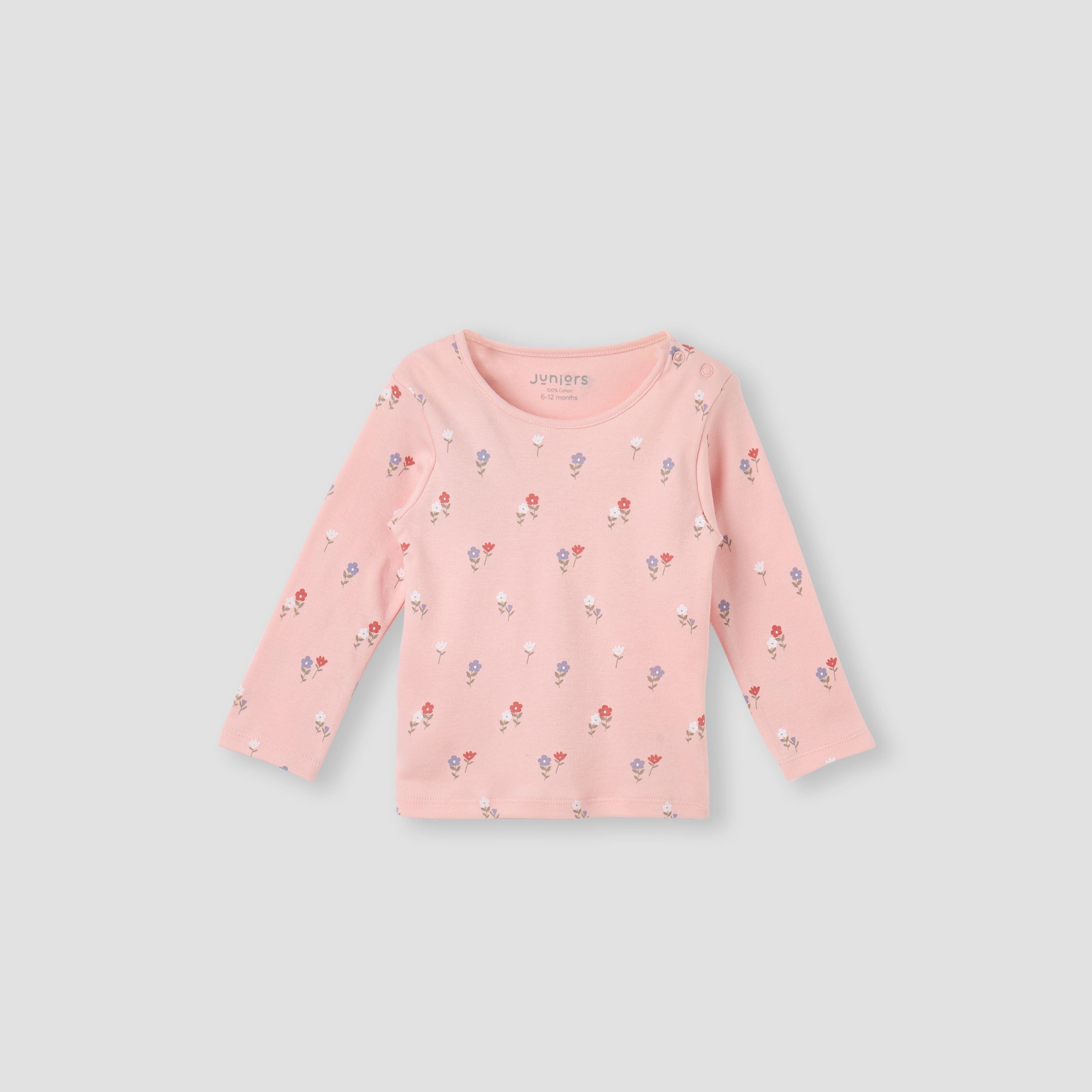 Juniors Floral Print T-shirt and Pyjama Set