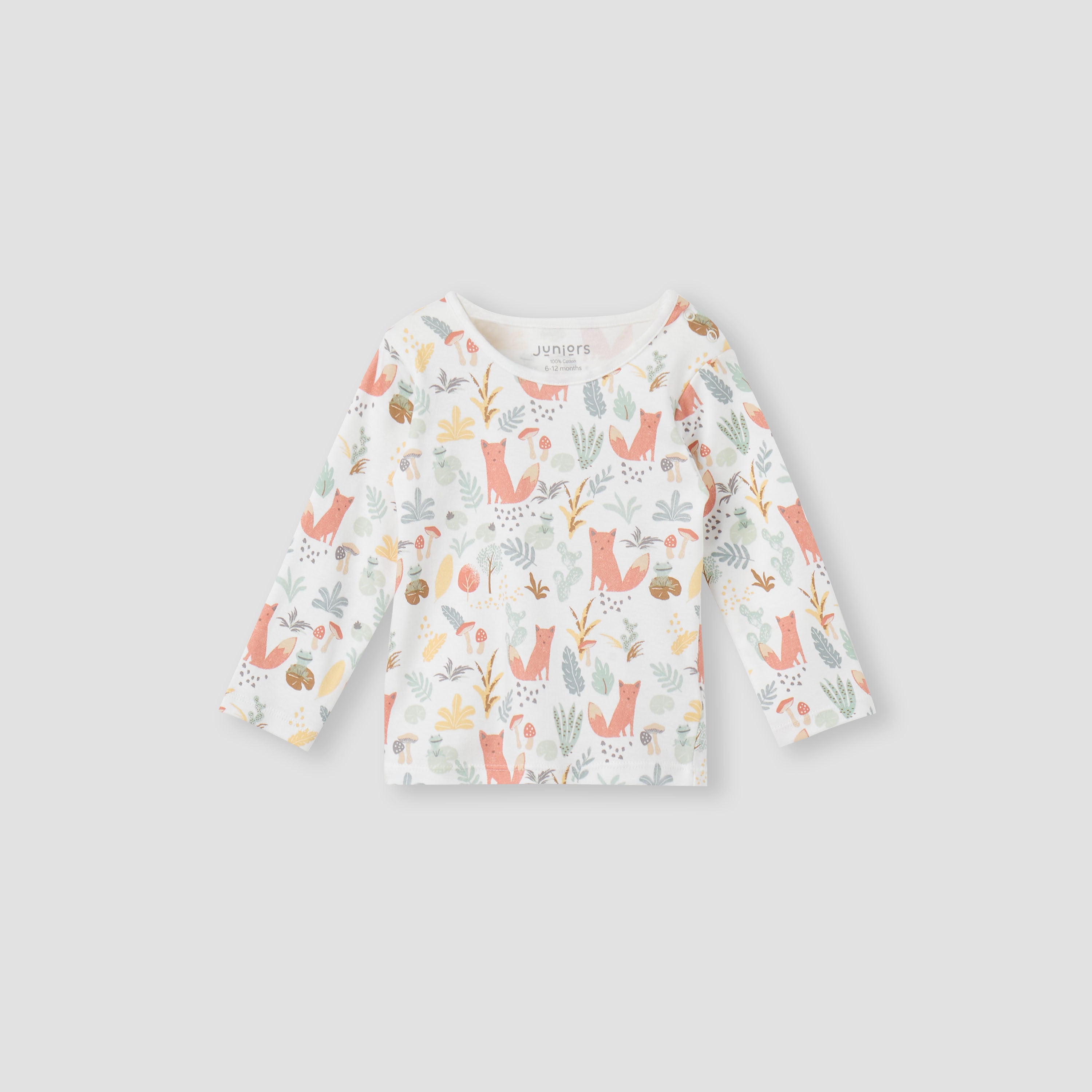 Juniors All-Over Animal Print T-shirt and Pyjama Set