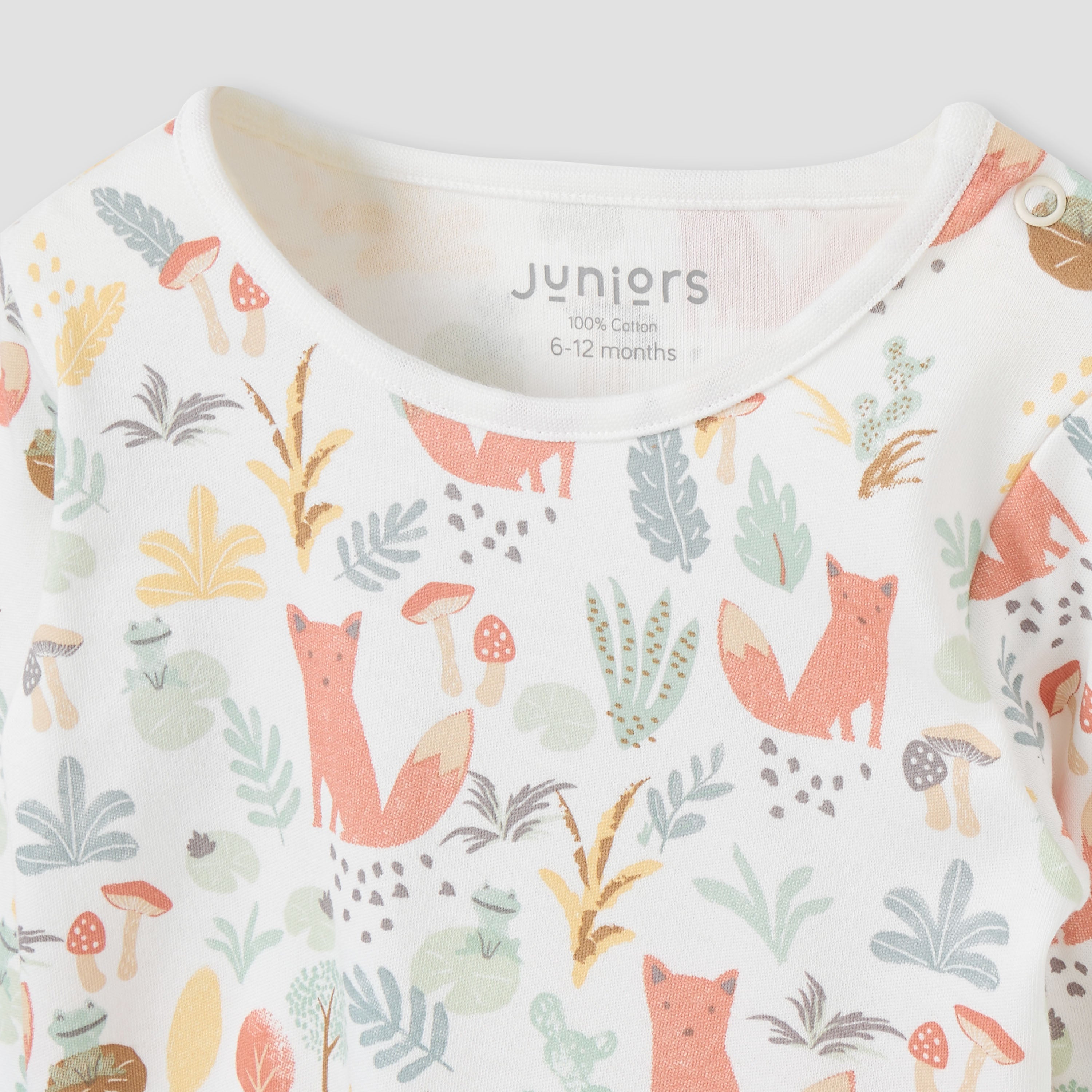 Juniors All-Over Animal Print T-shirt and Pyjama Set
