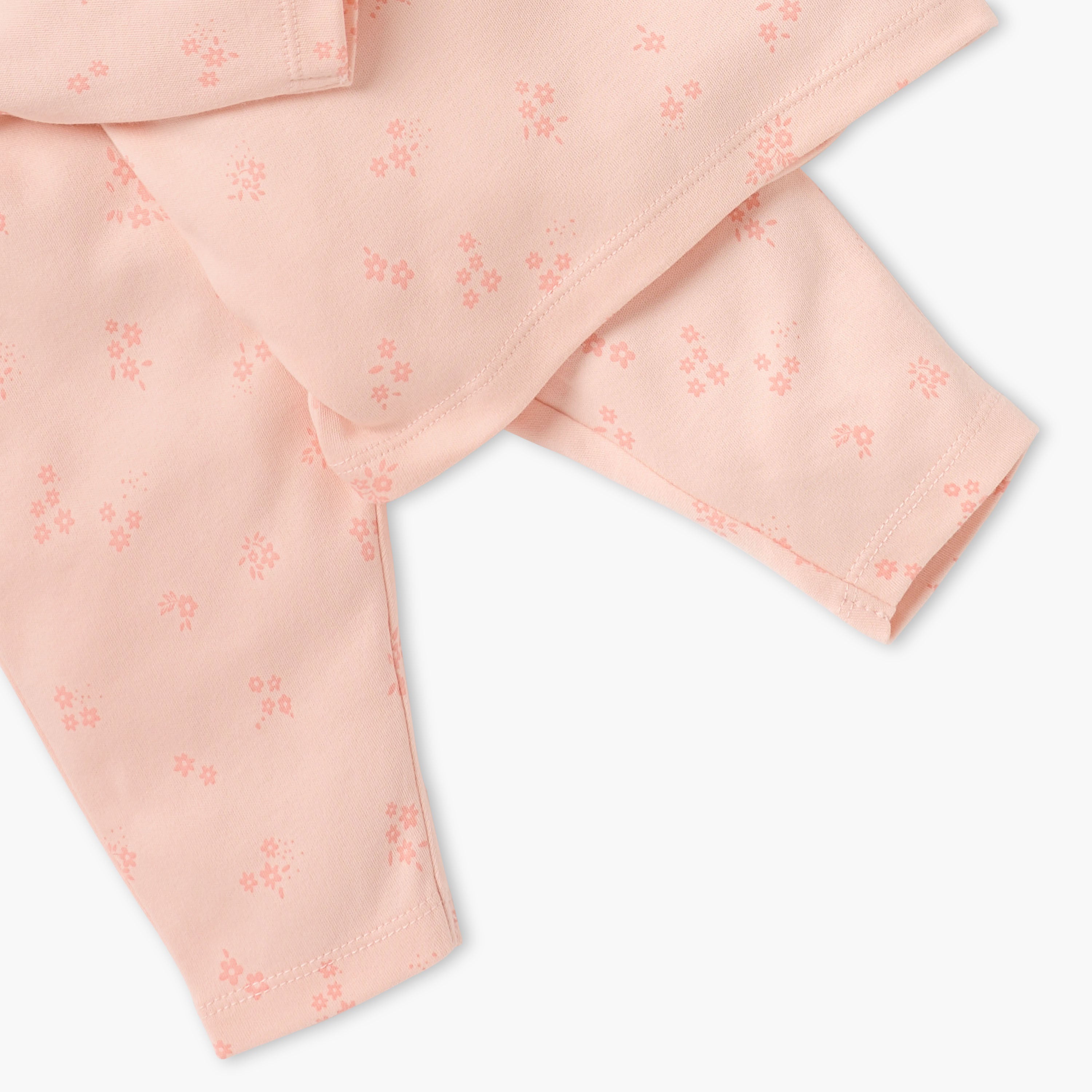 Juniors Floral Print T-shirt and Pyjama Set