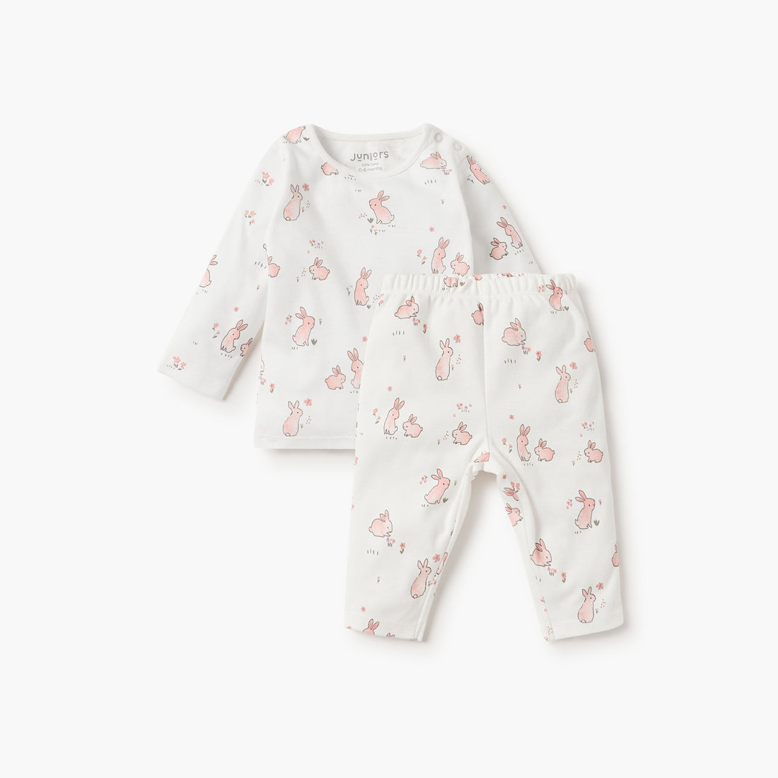 Juniors All-Over Animal Print T-shirt and Pyjama Set