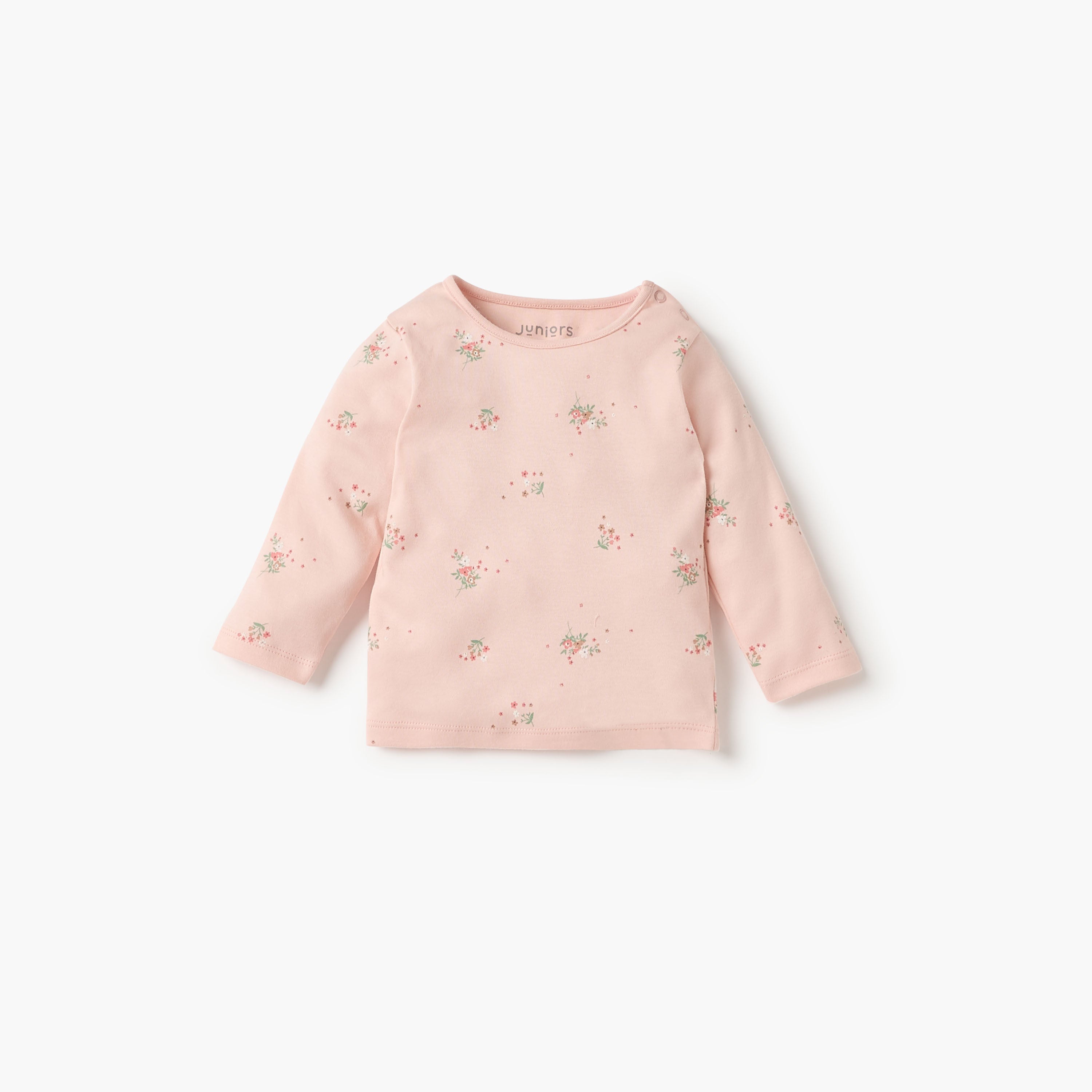 Juniors Floral Print T-shirt and Pyjama Set