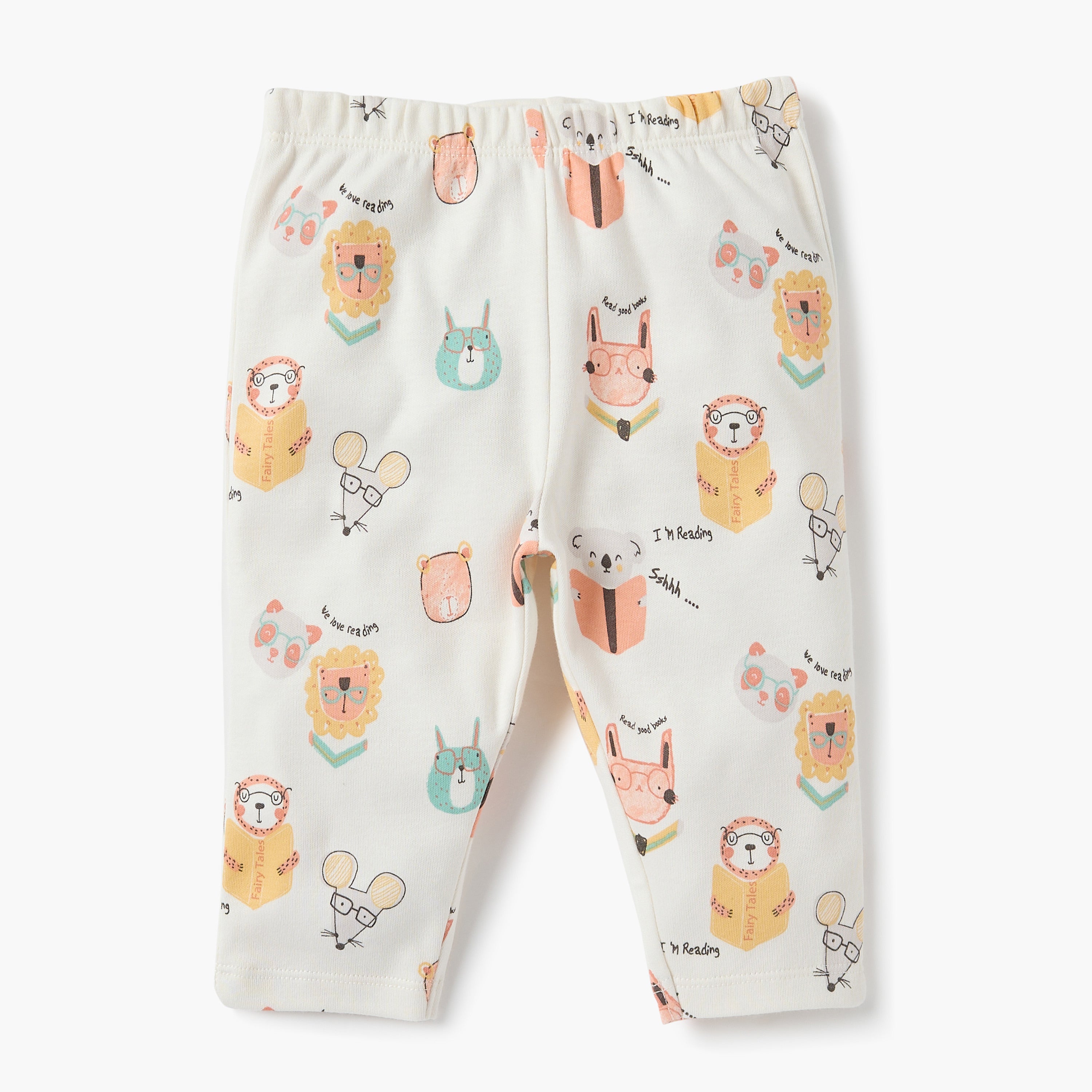 Juniors All-Over Animal Print T-shirt and Pyjama Set