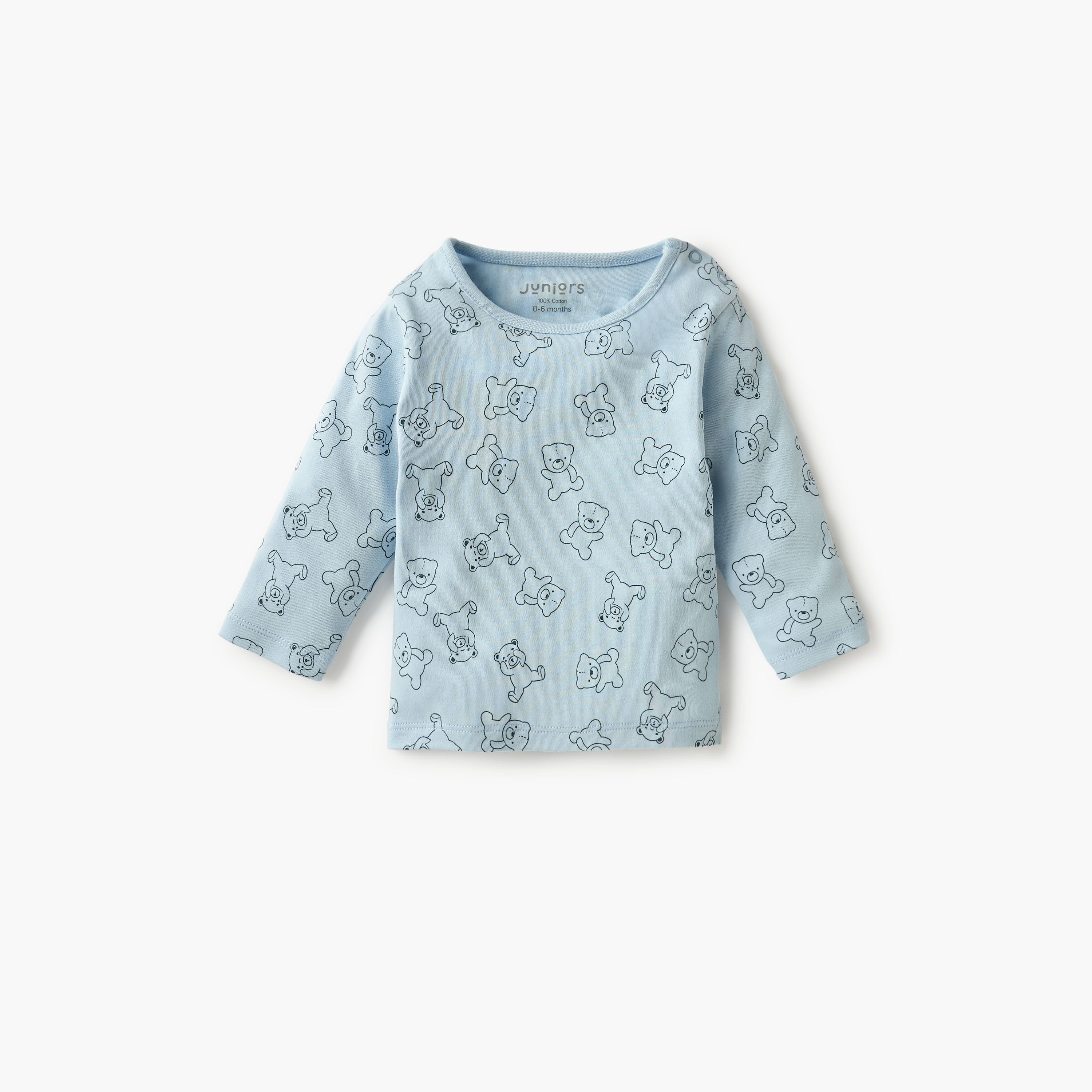 Juniors Tiger Print Long Sleeves T-shirt and Pyjama Set
