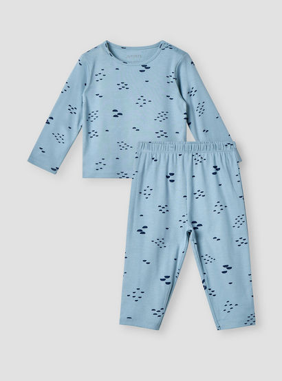 Juniors All-Over Print T-shirt and Pyjama Set-baby-girls-clothing-nightwear-pyjamasets-image-2