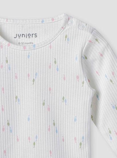 Juniors Printed T-shirt and Pyjama Set- Cotton - Long Sleeves- Round Neck-baby-girls-clothing-nightwear-pyjamasets-image-5
