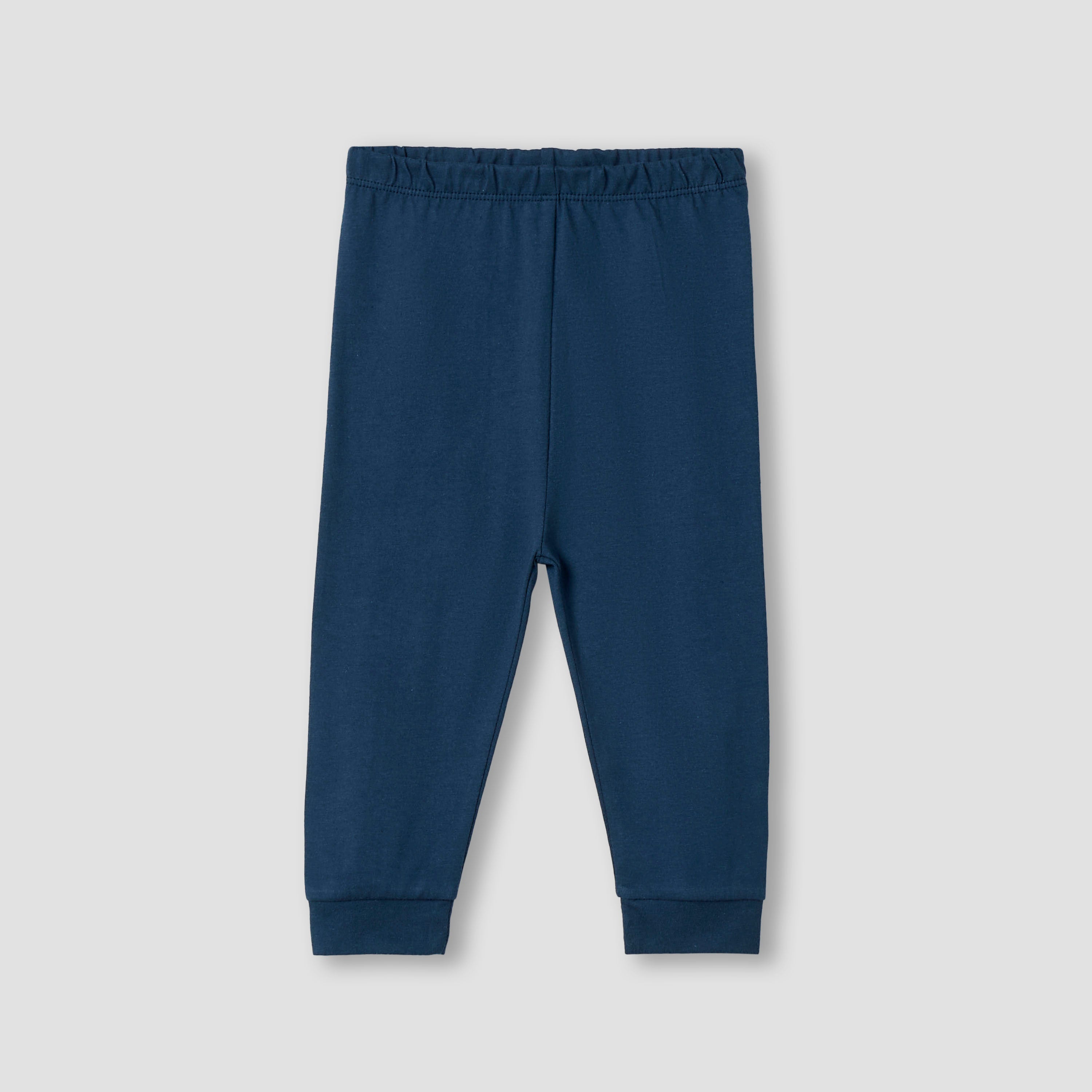 Juniors Solid Long Sleeves T-shirt and Pyjama Set