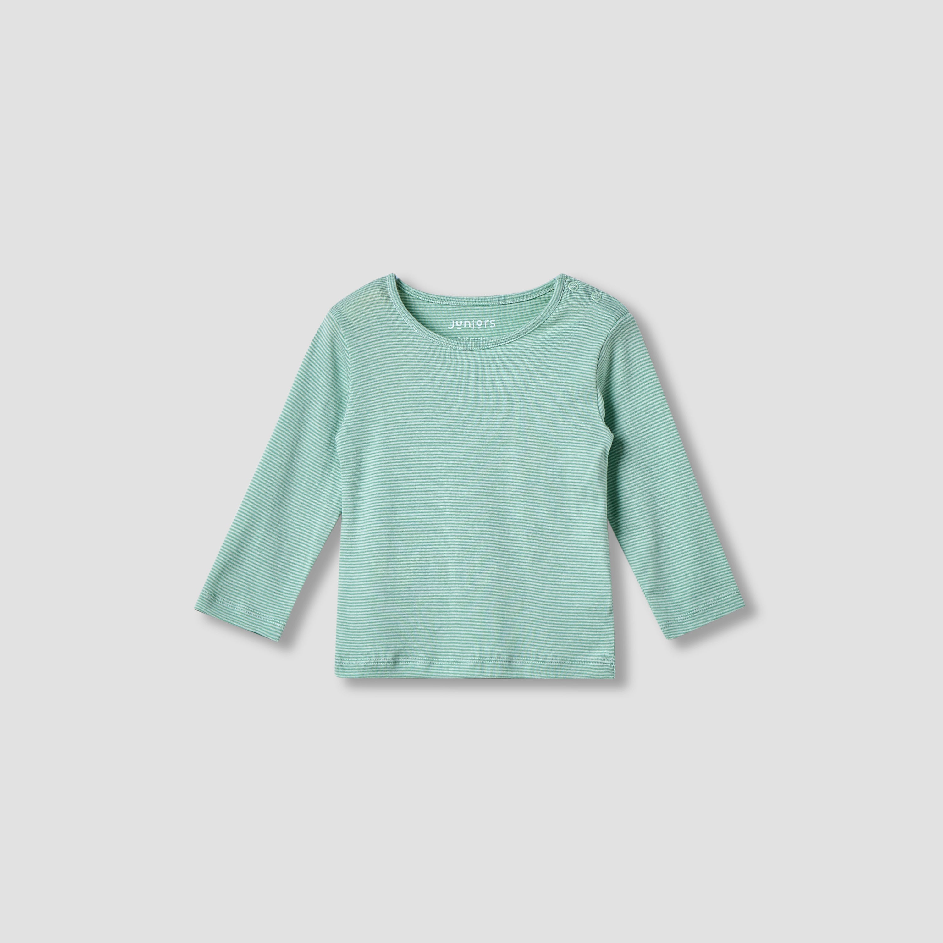 Juniors Striped Long Sleeves T-shirt and Pyjama Set