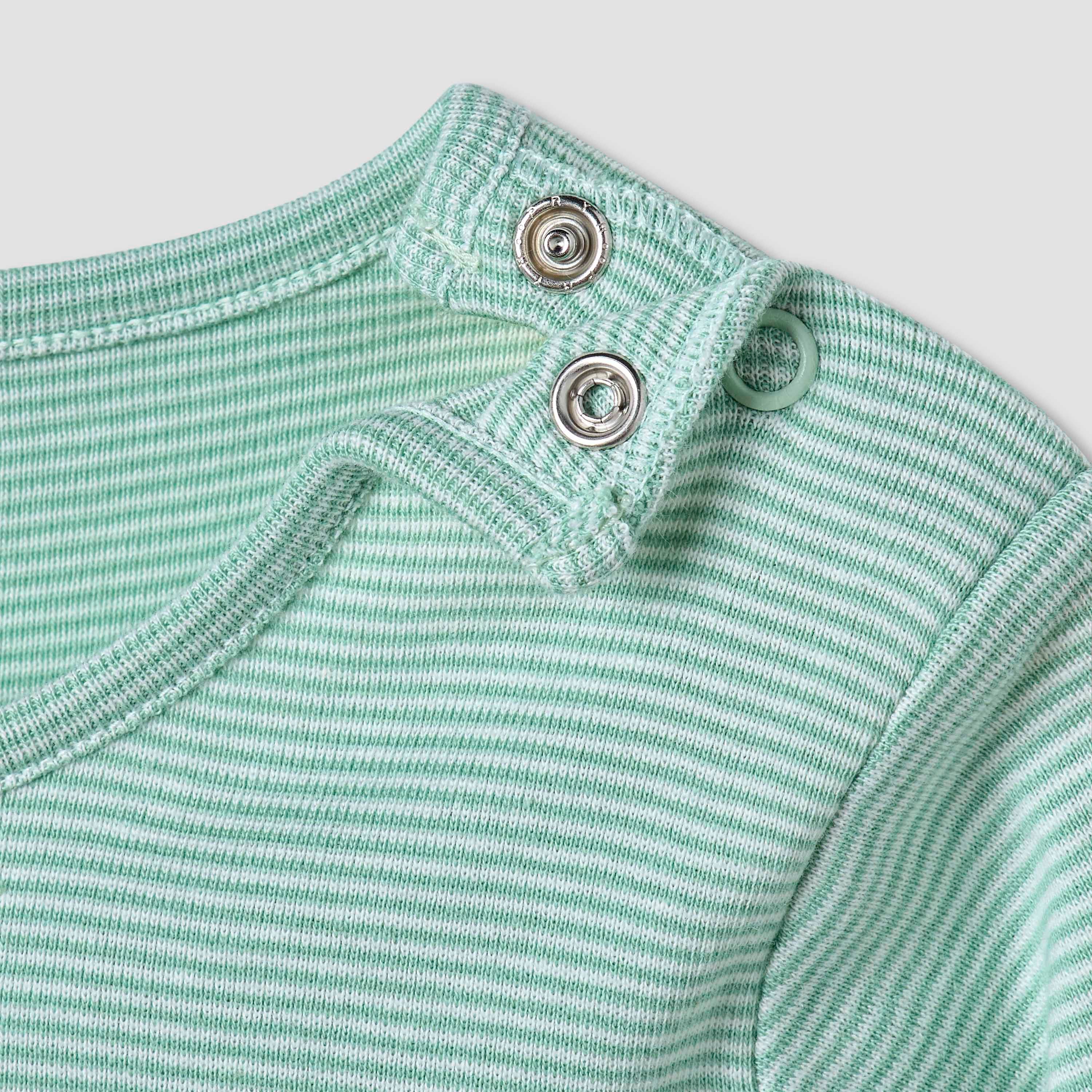 Juniors Striped Long Sleeves T-shirt and Pyjama Set