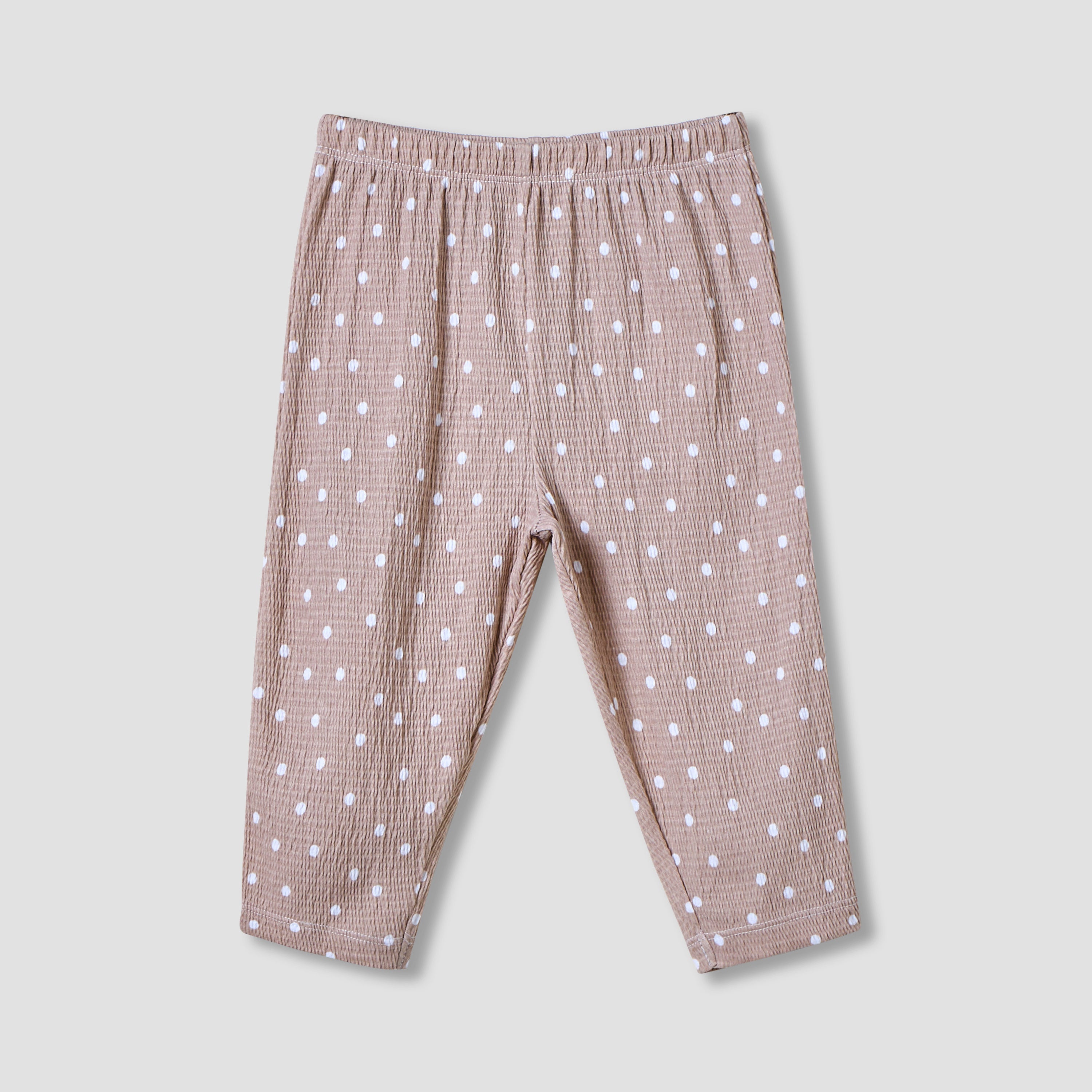 Juniors All-Over Polka Dot Print T-shirt and Pyjama Set