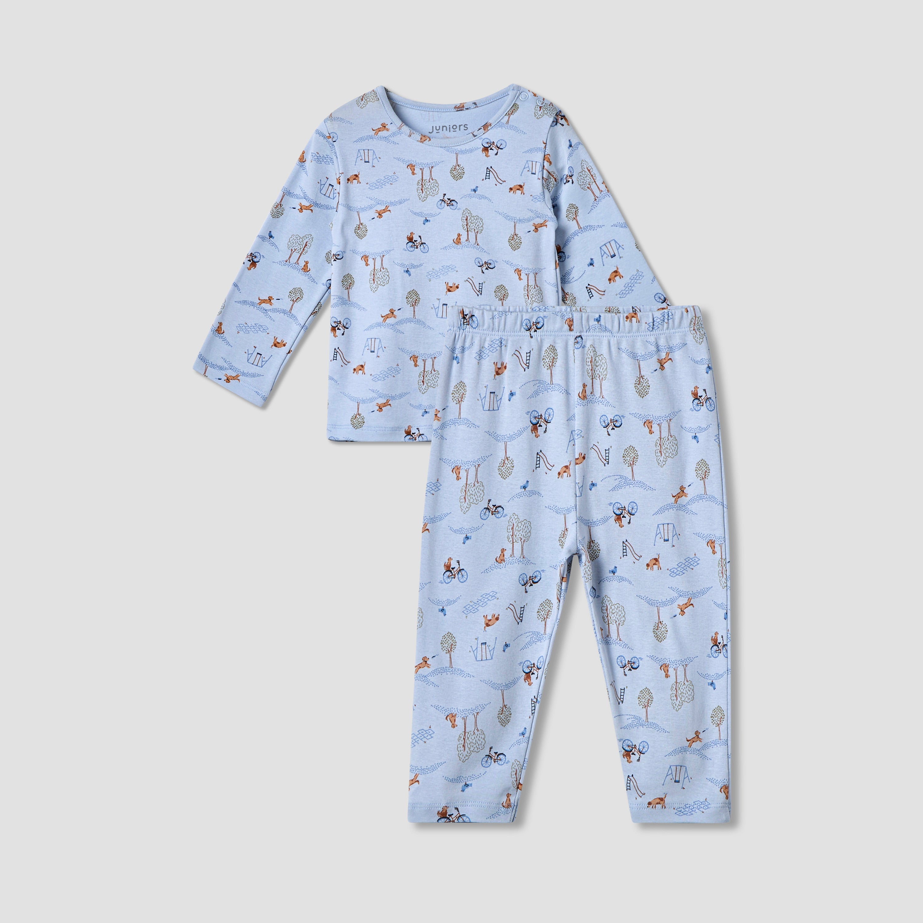 Juniors All-Over Print T-shirt and Pyjama Set