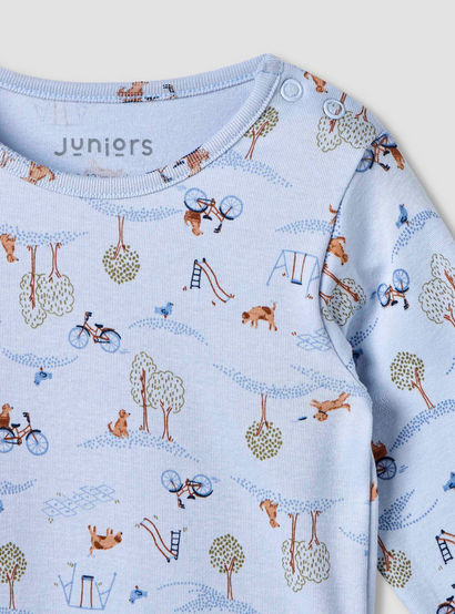 Juniors All-Over Print T-shirt and Pyjama Set-baby-girls-clothing-nightwear-pyjamasets-image-5