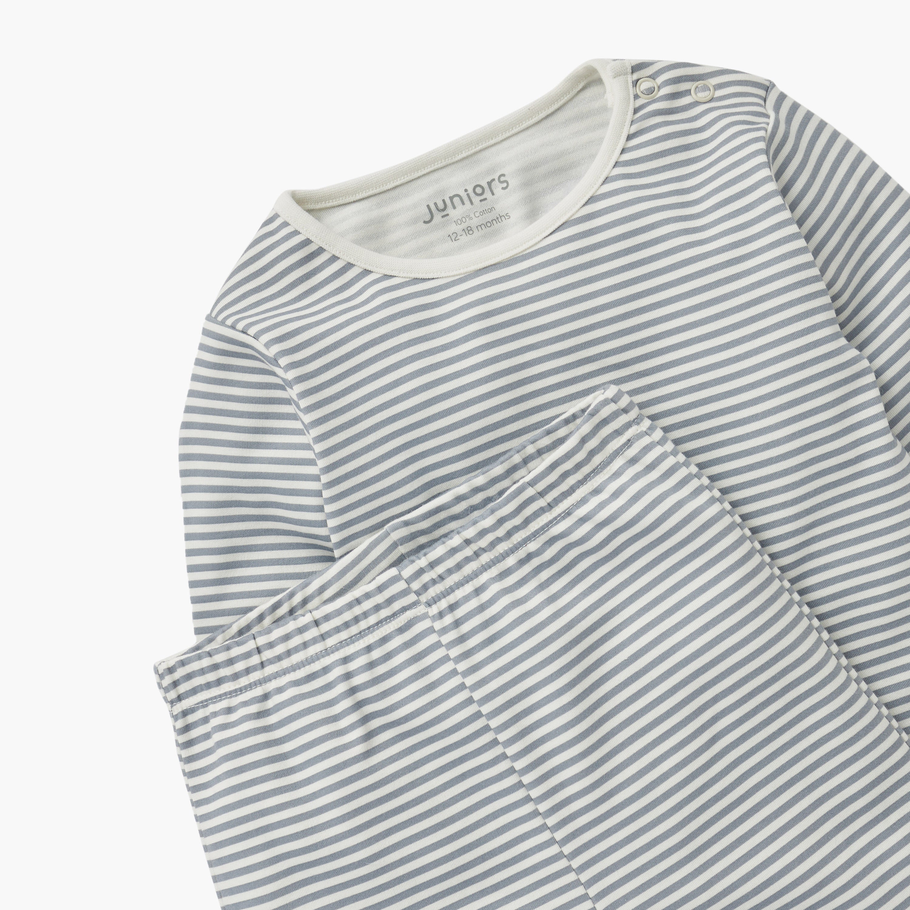 Juniors Striped T-shirt and Pyjama Set