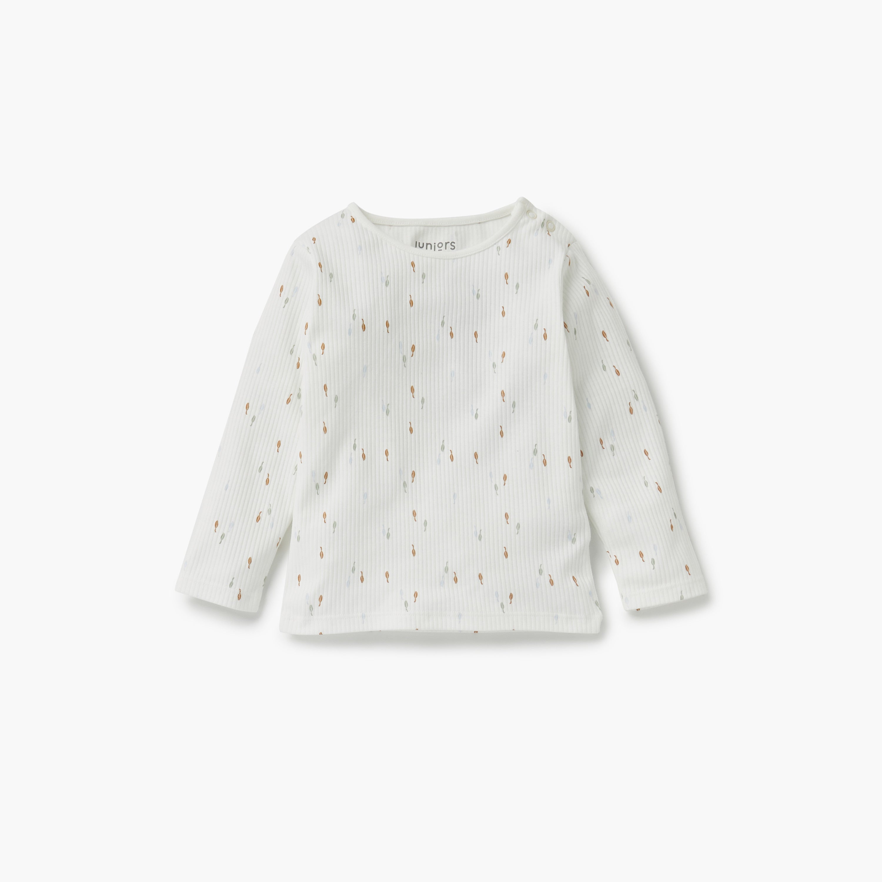 Juniors Printed Ribbed T-shirt and Pyjama Set