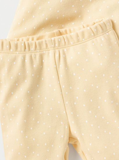 Juniors Polka Dot Print T-shirt and Pyjama Set-baby-girls-clothing-nightwear-pyjamasets-image-4