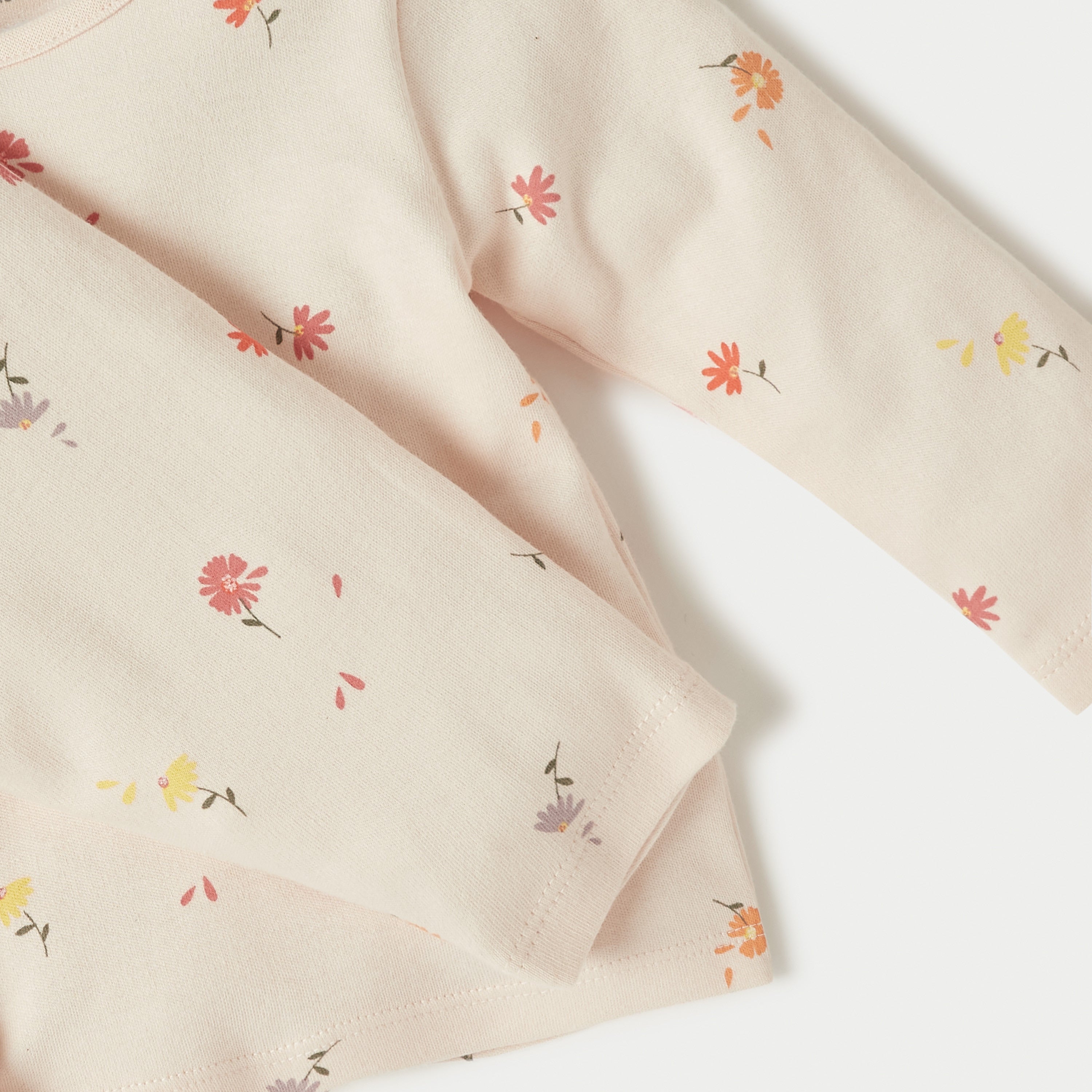 Juniors All-Over Floral Print T-shirt and Pyjama Set