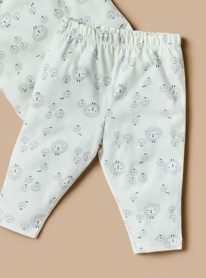 Juniors Lamp Print T-shirt and Pyjama Set-baby-boys-clothing-nightwear-pyjamasets-image-4