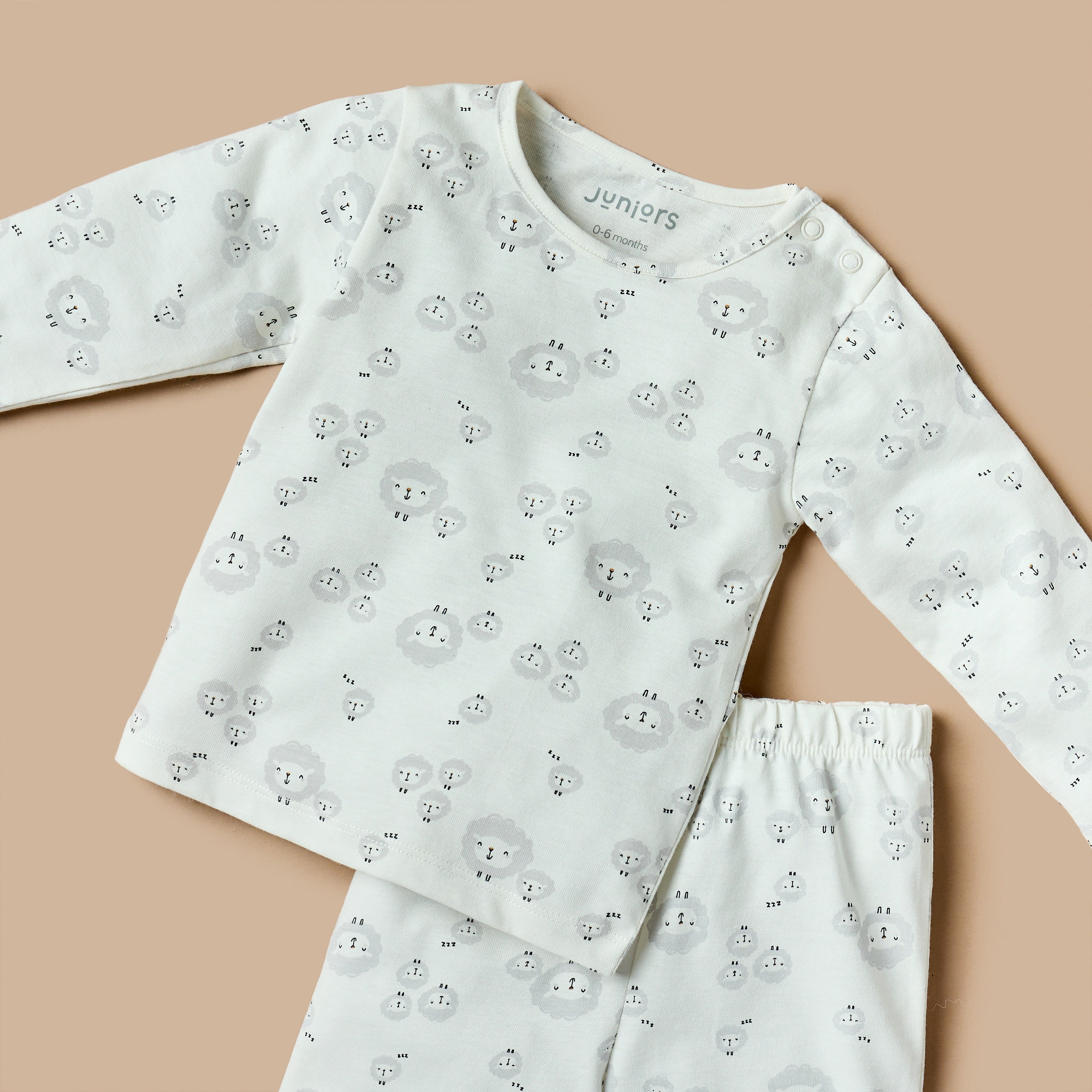 Juniors Lamp Print T-shirt and Pyjama Set
