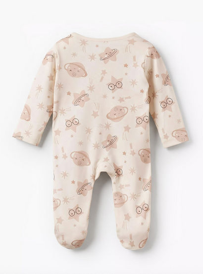 Juniors Cotton Round Neck Long Sleeves Sleepsuit with Space Print-baby-boys-clothing-nightwear-sleepsuits-image-3