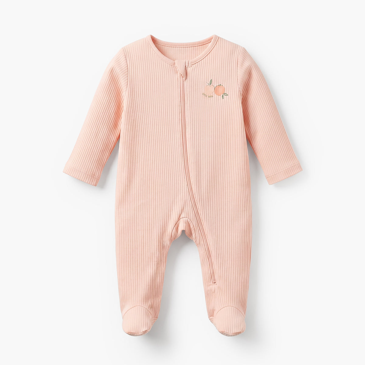 Pack of 3 Juniors Cotton Round Neck Long Sleeves Sleepsuit with Zip Closure