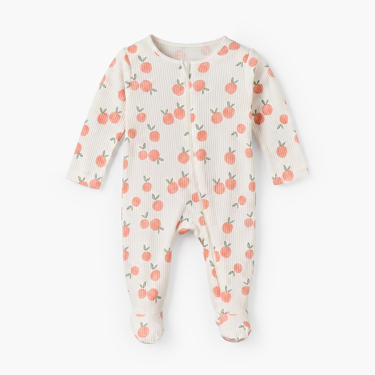 Pack of 3 Juniors Cotton Round Neck Long Sleeves Sleepsuit with Zip Closure