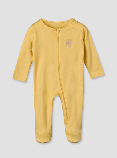 Pack of 5 Juniors Cotton Crew Neck Long Sleeves Sleepsuit with Zip Closure-baby-girls-clothing-nightwear-sleepsuits-image-5