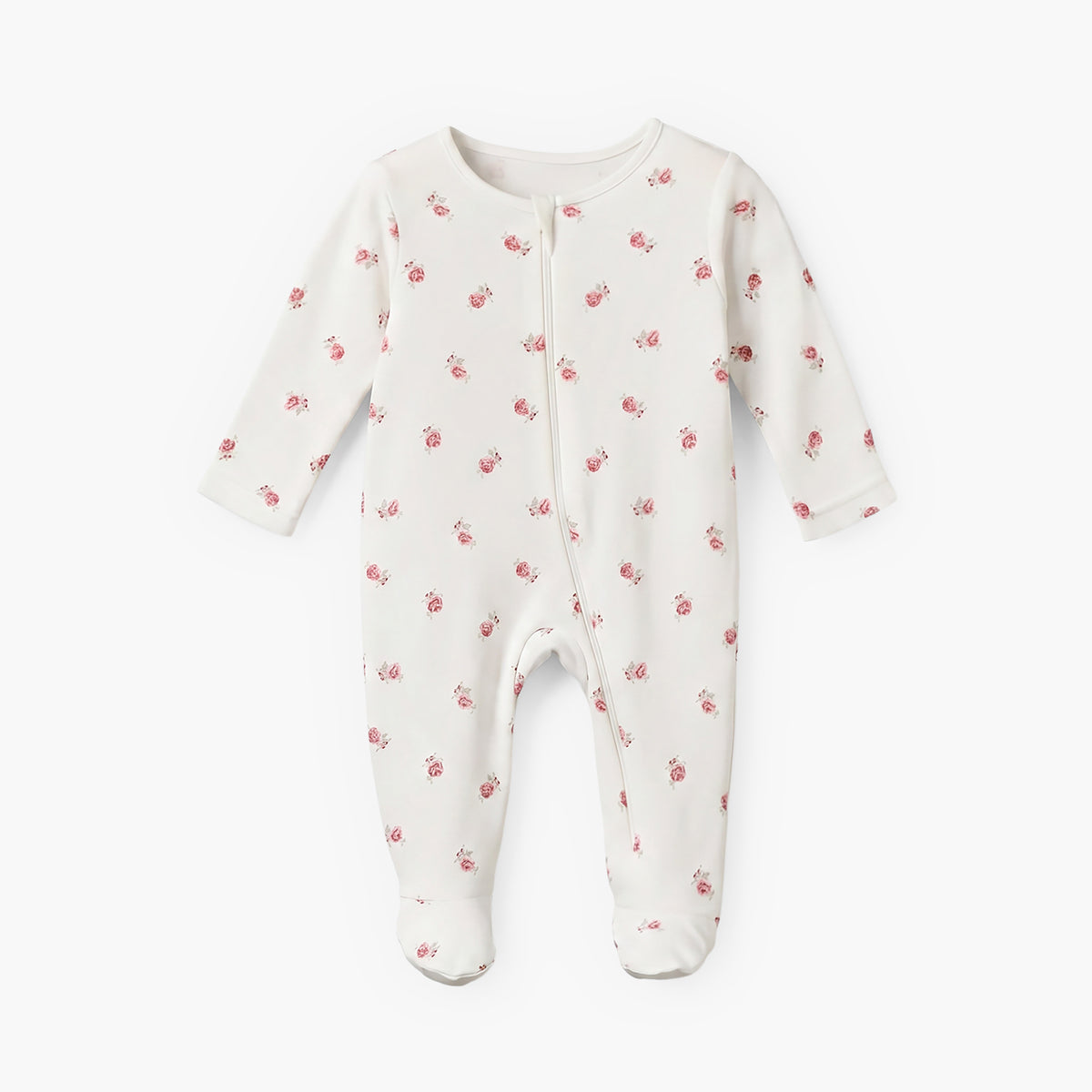 Pack of 5 Juniors Cotton Round Neck Long Sleeves Sleepsuit with Zip Closure