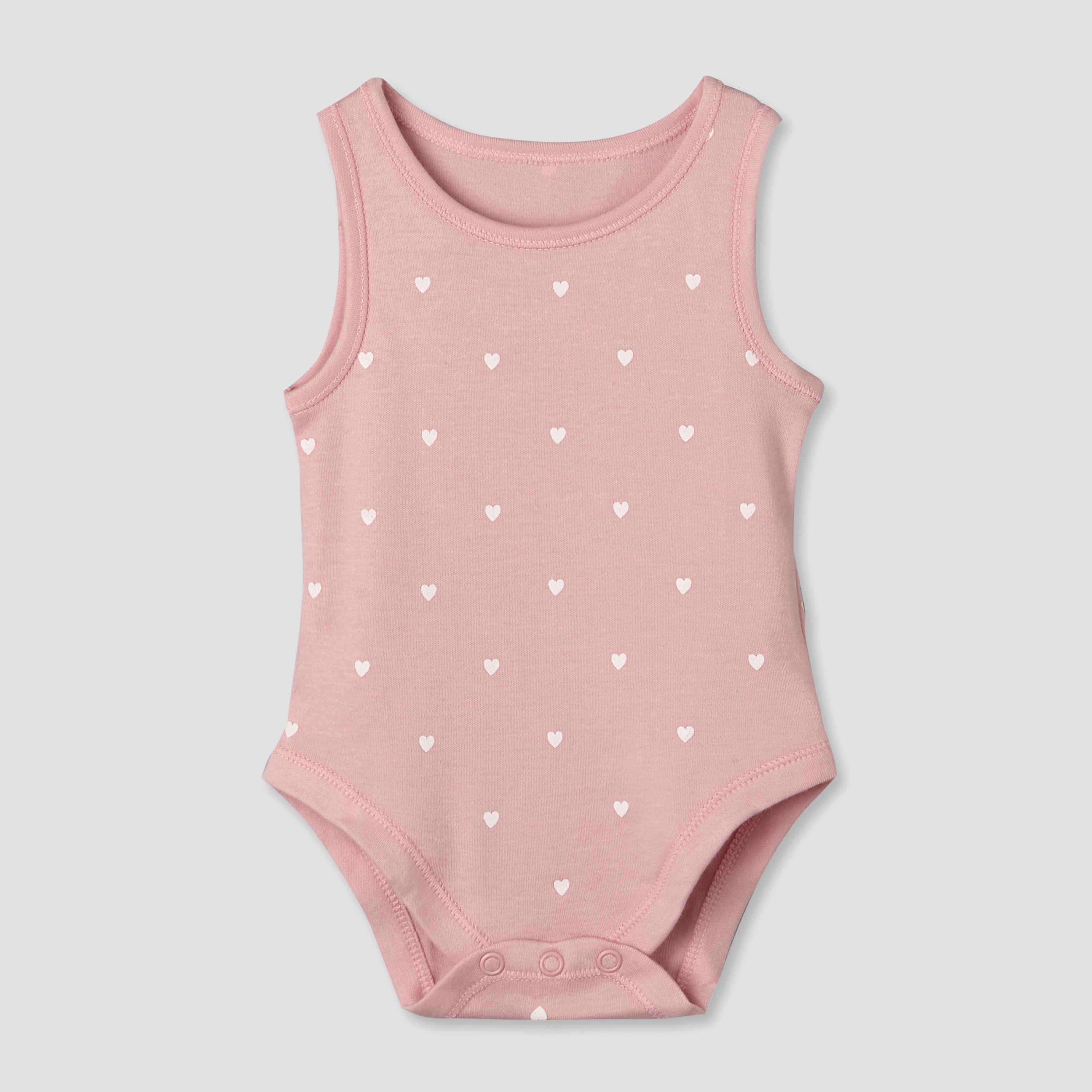 Pack of 5 Juniors Cotton Sleeveless Bodysuit with Fun Print