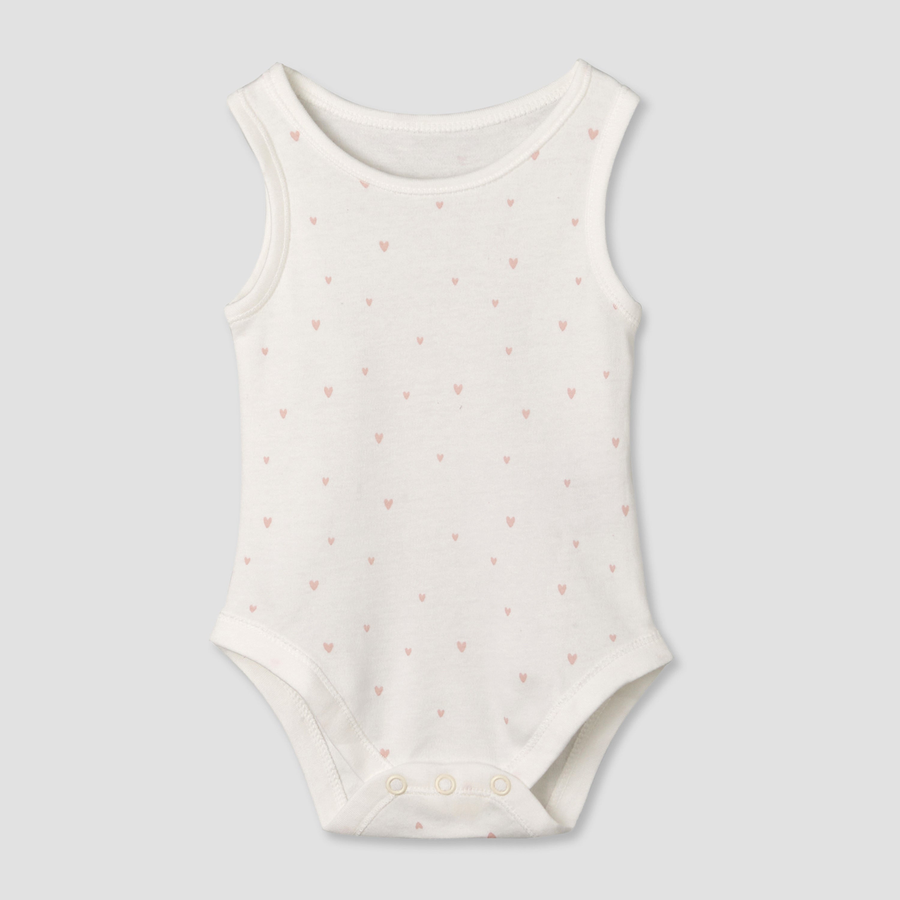 Pack of 5 Juniors Cotton Sleeveless Bodysuit with Fun Print